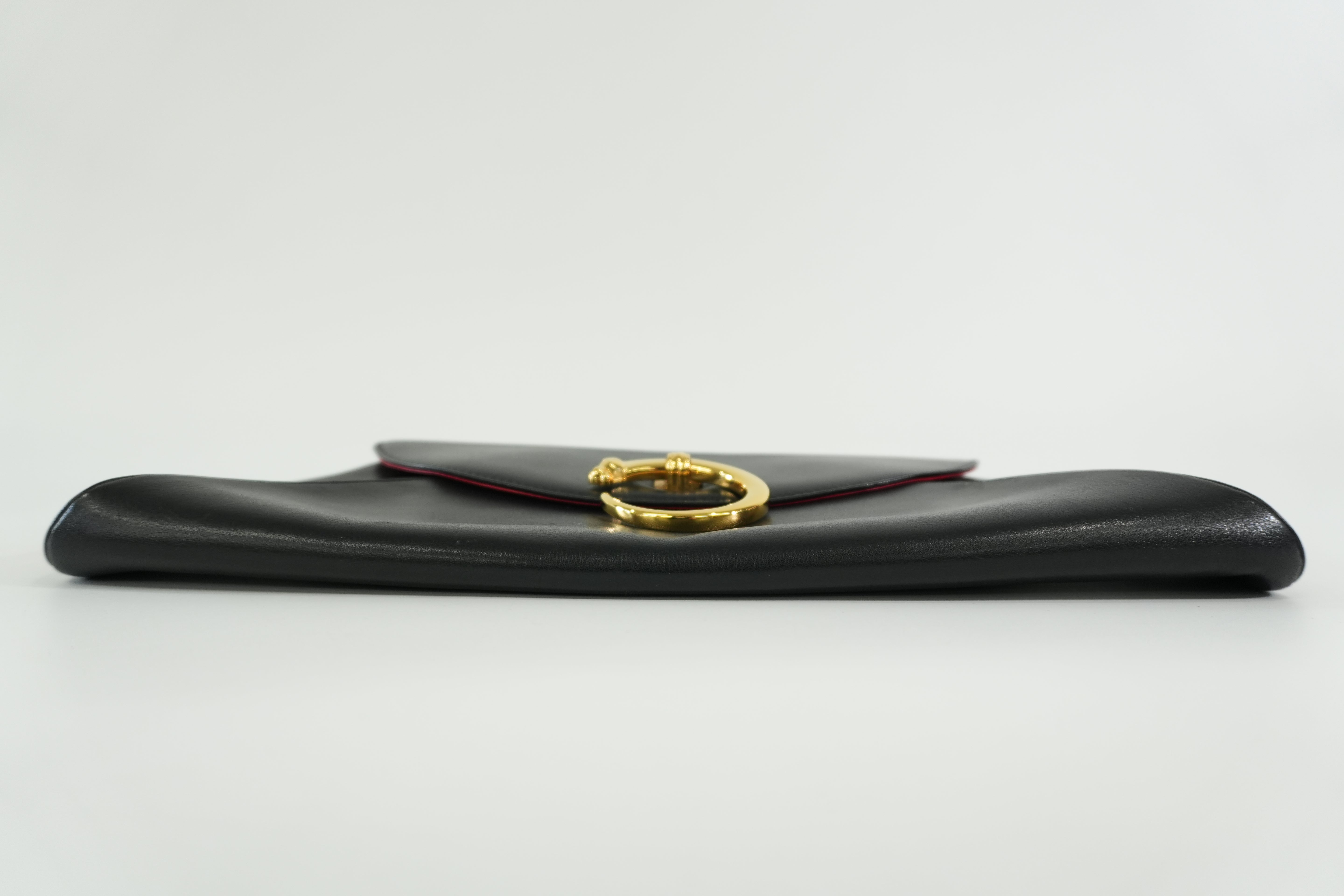 Pre-owned Cartier Panthere Clutch Bag Black