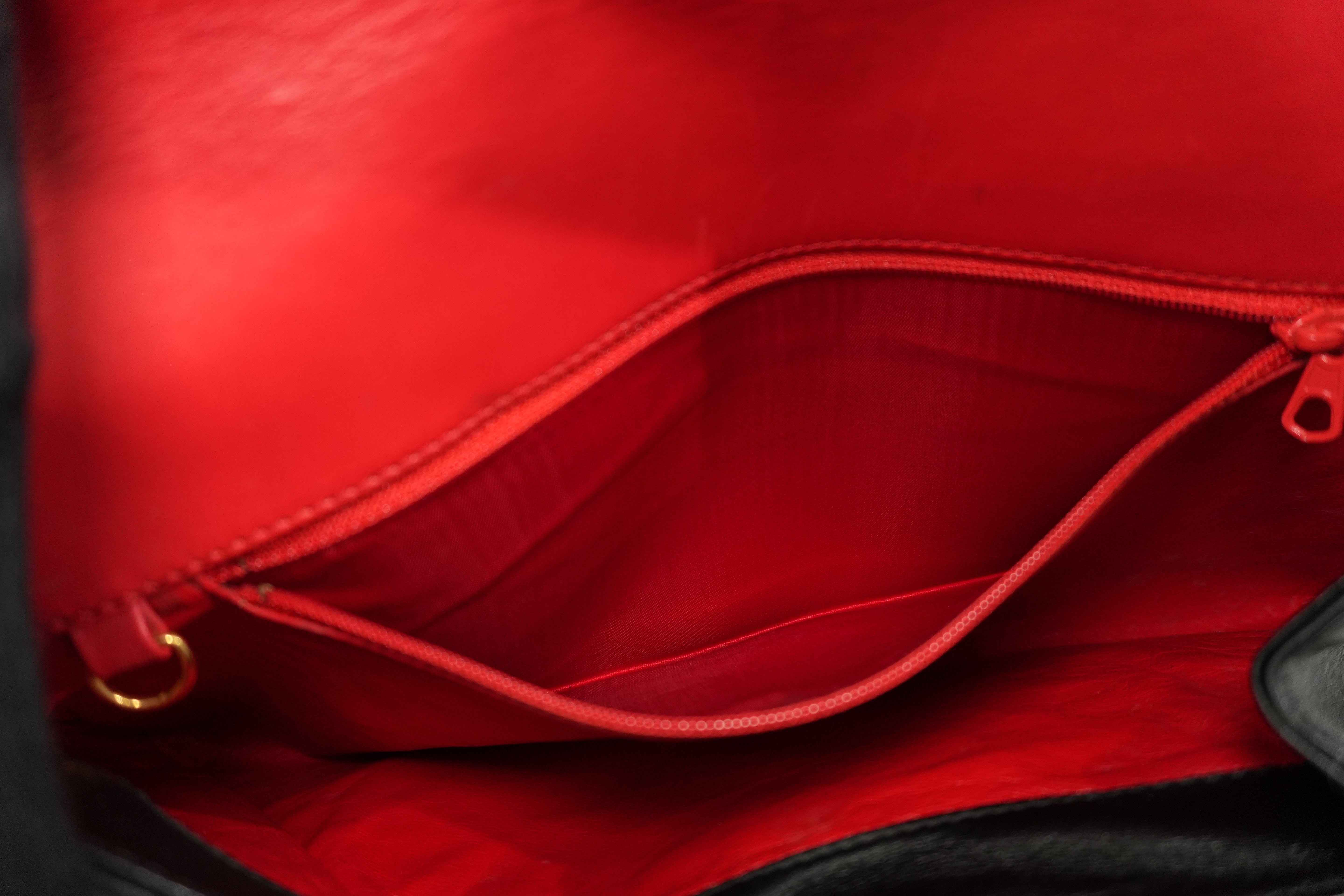 Pre-owned Cartier Panthere Clutch Bag Black