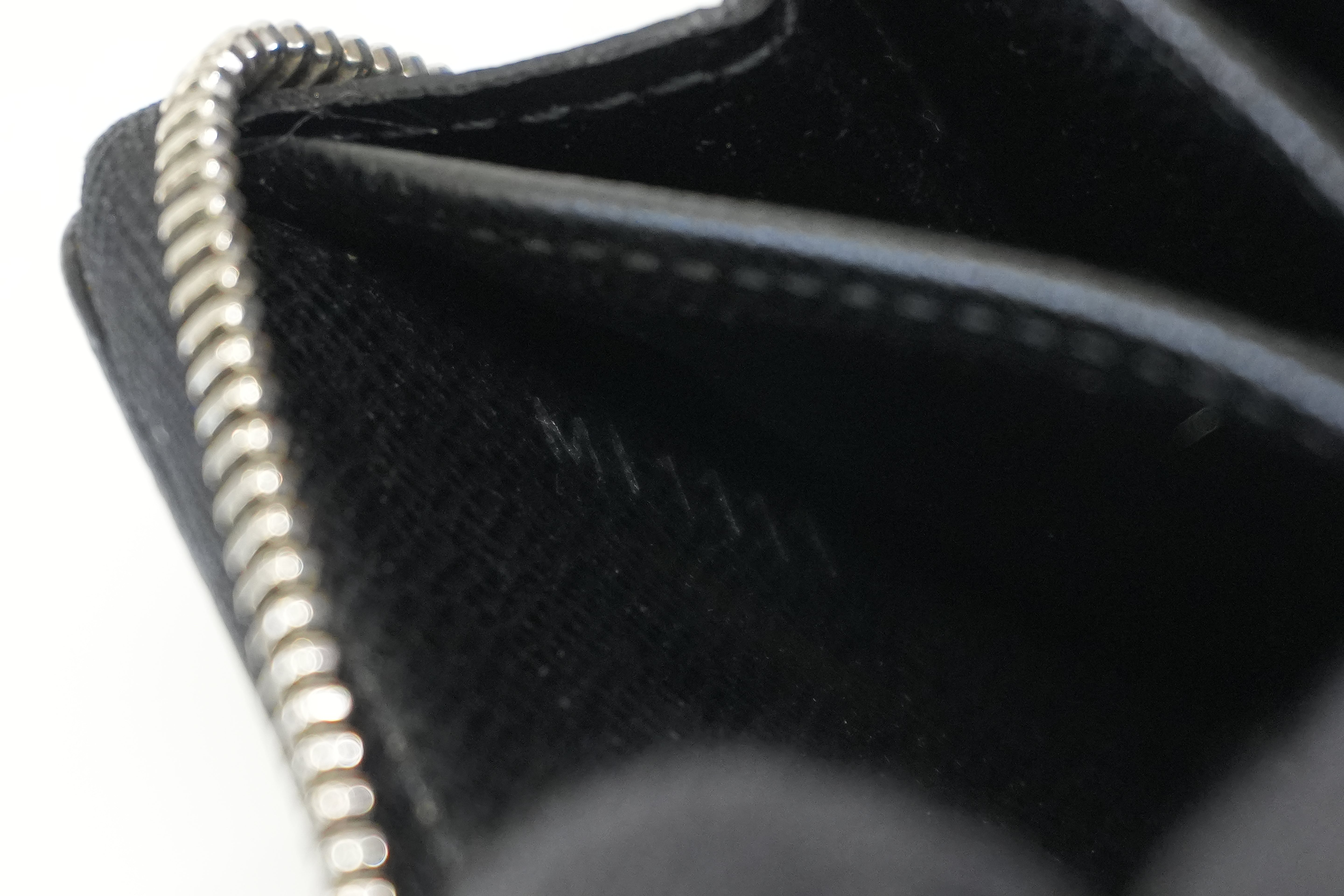 Pre-owned Louis Vuitton Damier Graphite Zippy Card Case