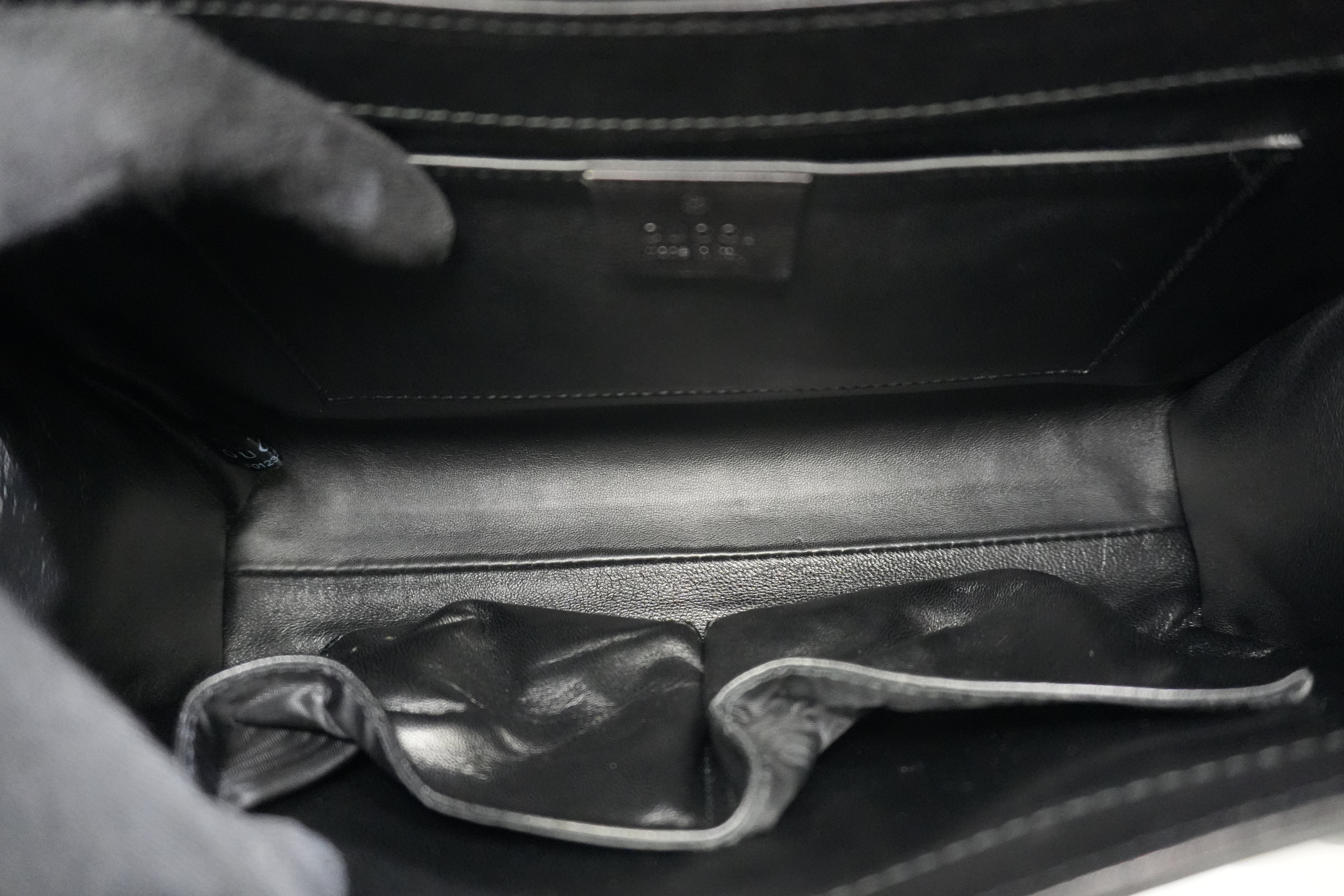 Pre-owned Gucci Emily Chain Shoulder Bag Black