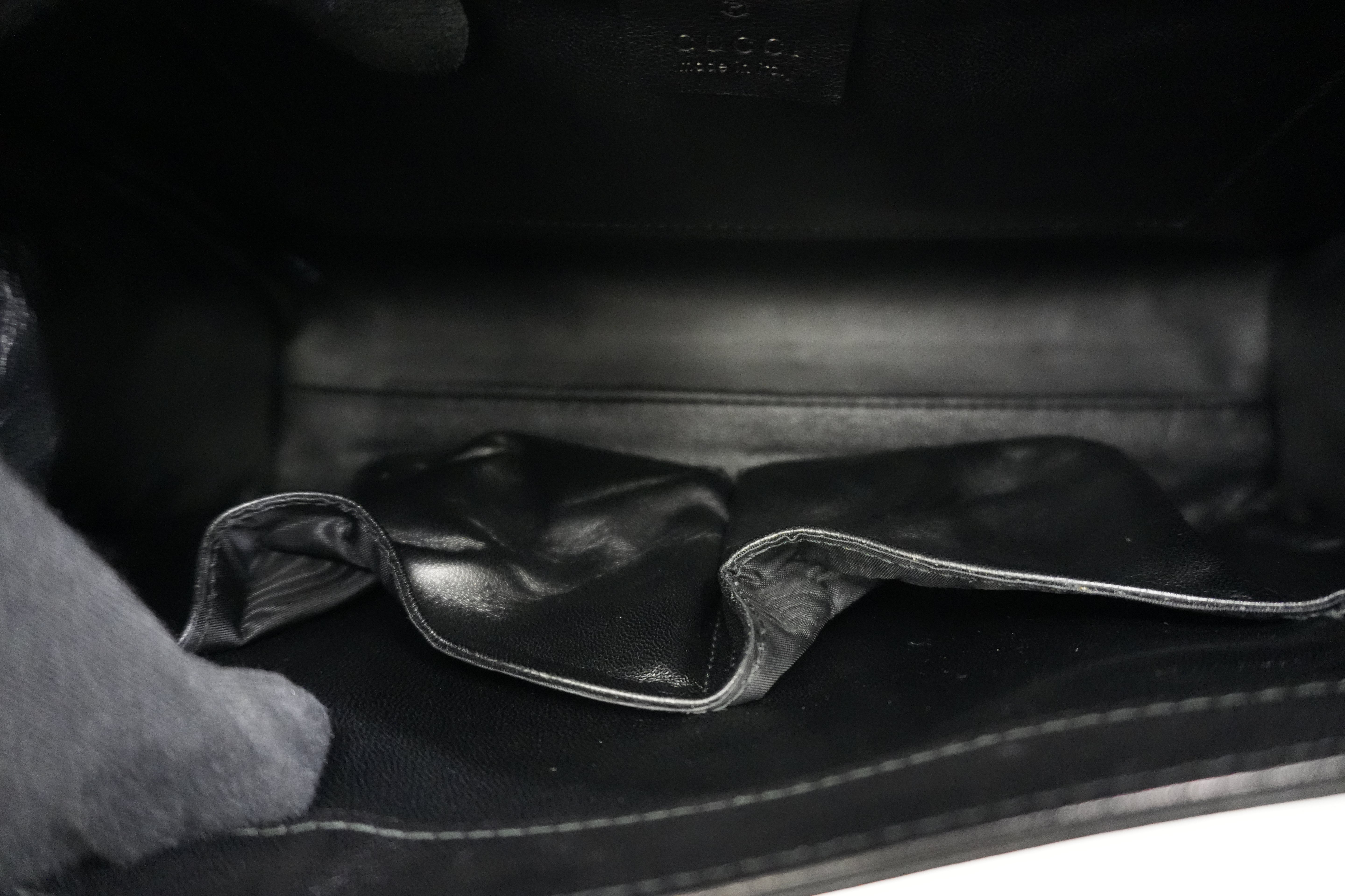 Pre-owned Gucci Emily Chain Shoulder Bag Black