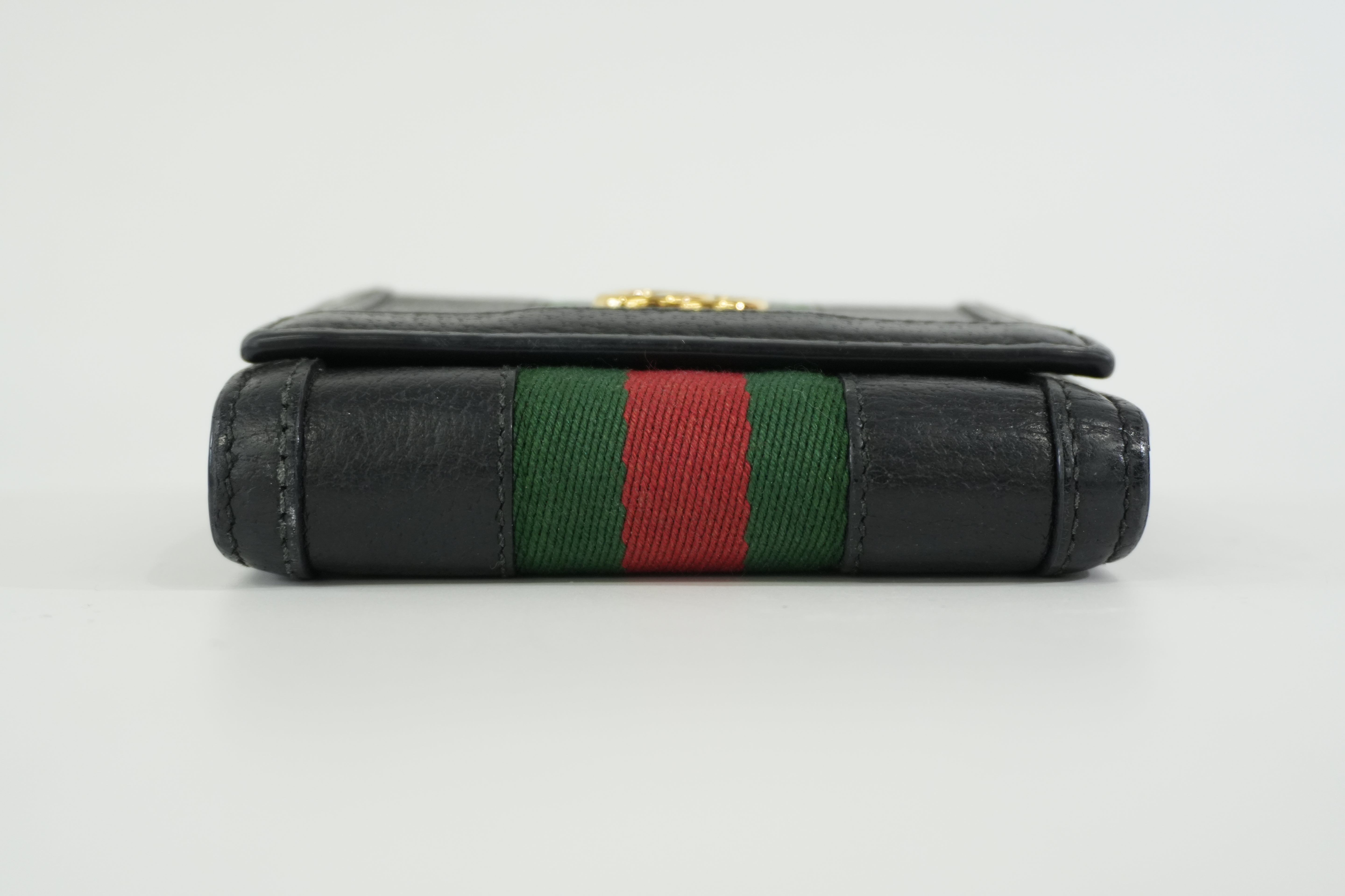 Pre-owned Gucci Trifold Wallet Black