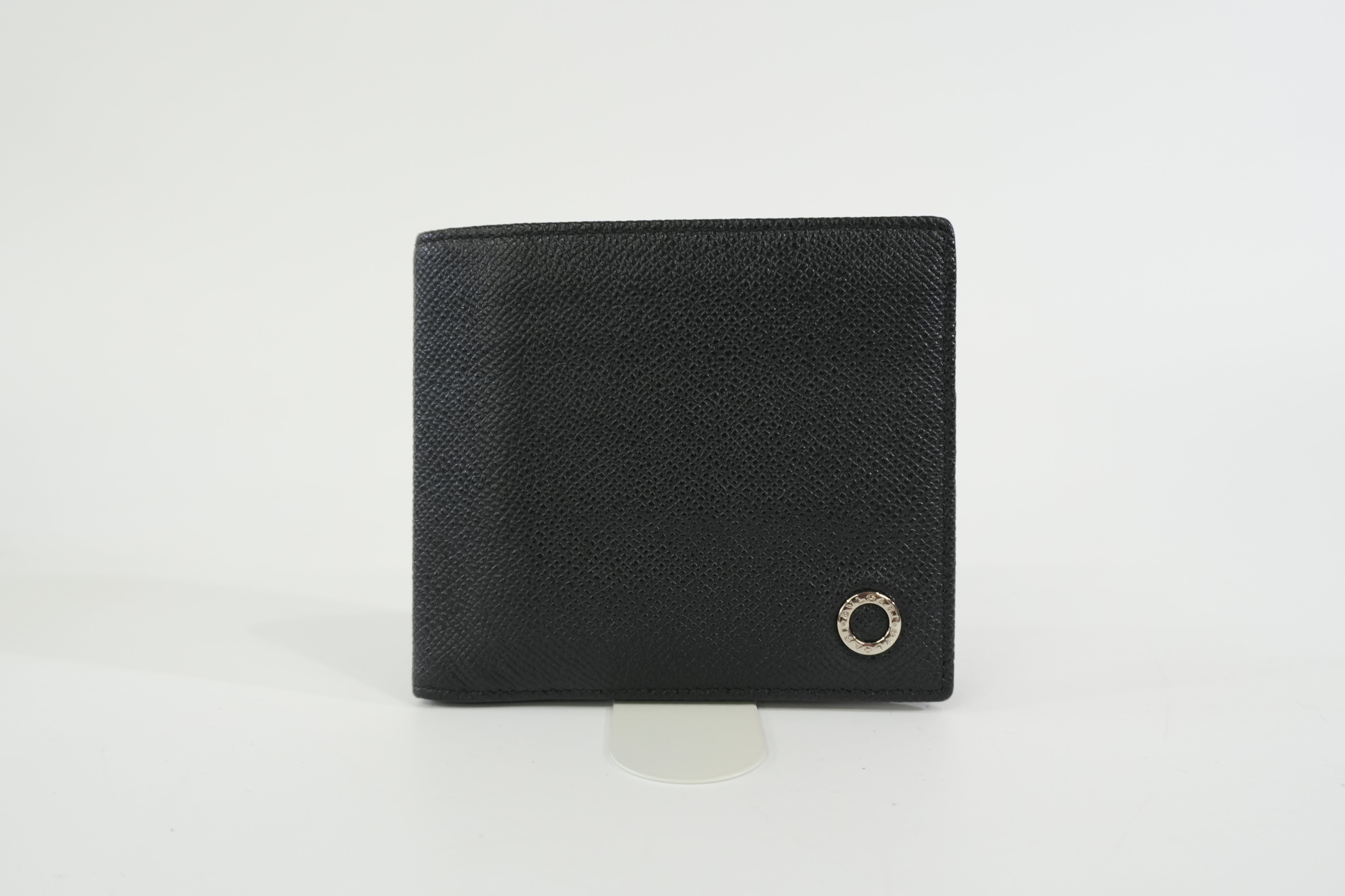 Pre-owned Bulgari Bifold Wallet Black
