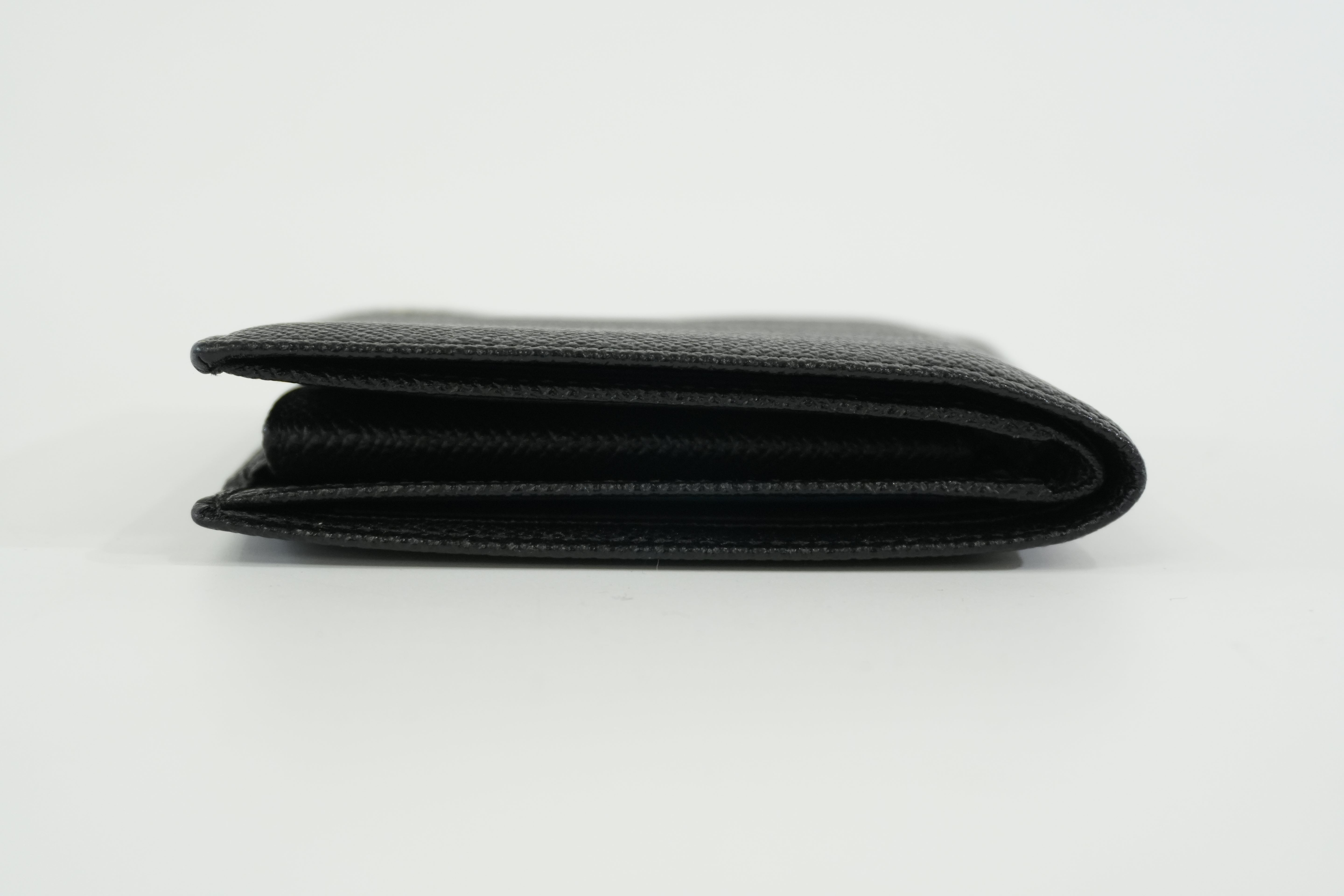 Pre-owned Bulgari Bifold Wallet Black