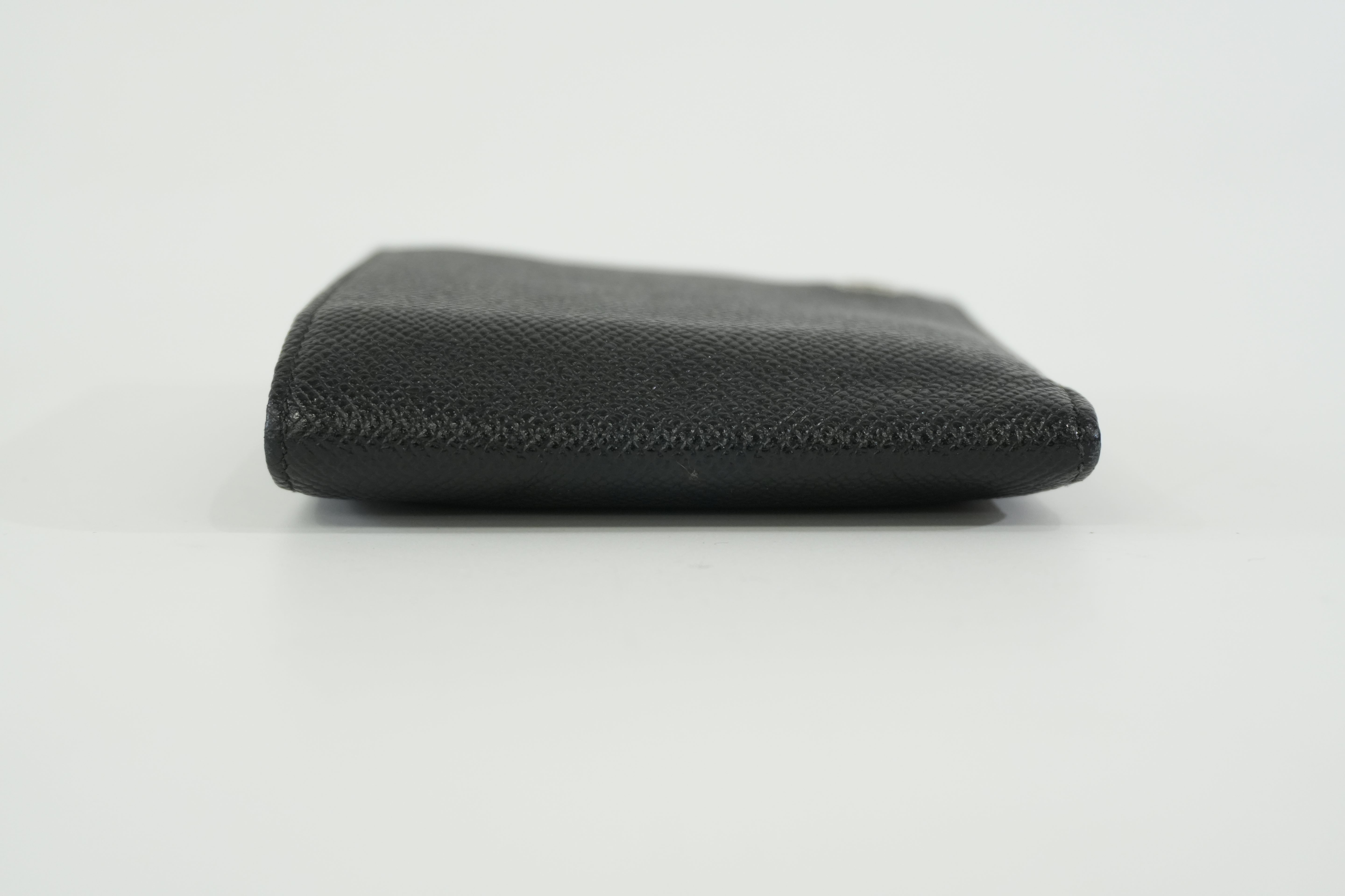 Pre-owned Bulgari Bifold Wallet Black