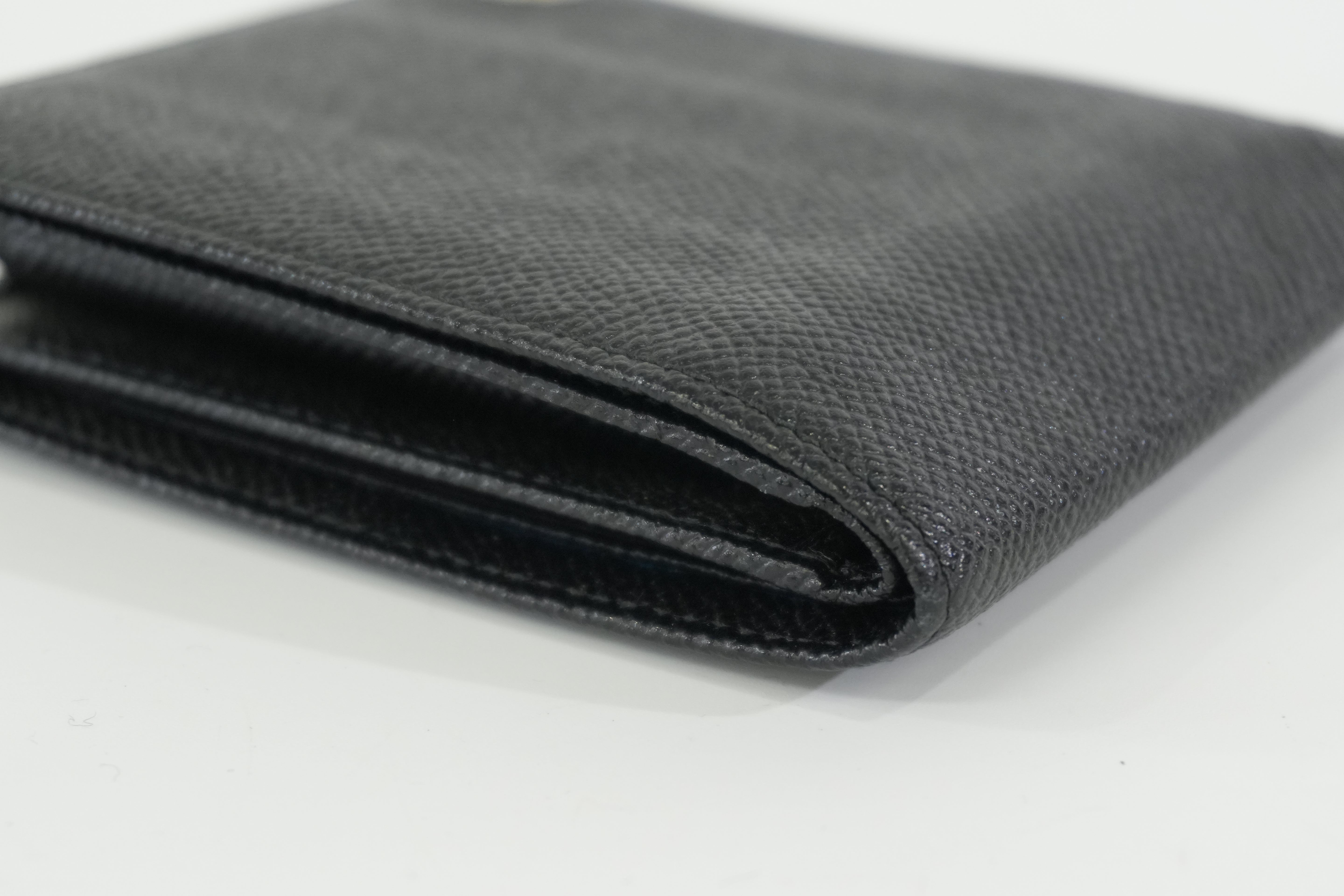 Pre-owned Bulgari Bifold Wallet Black