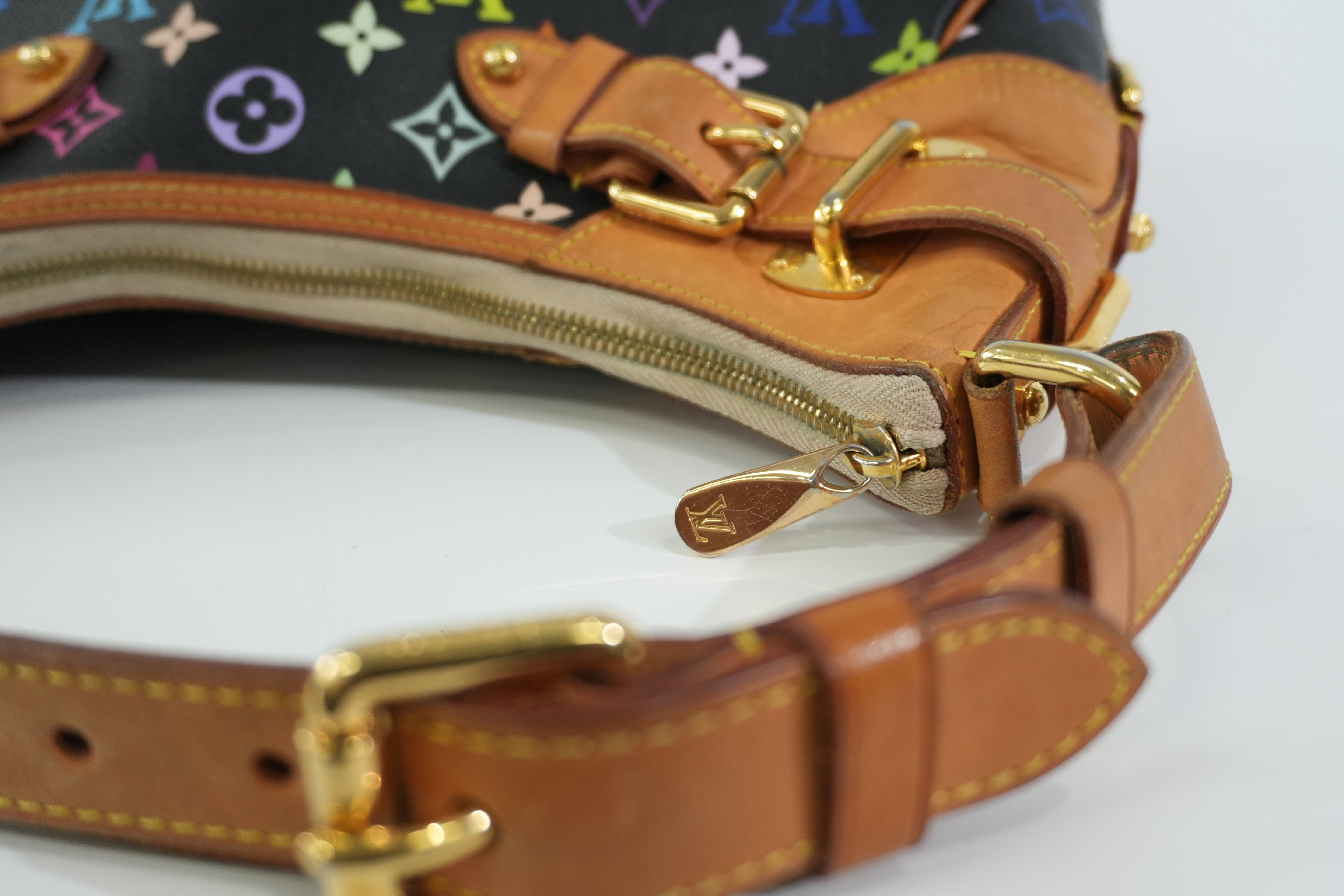 Pre-owned Louis Vuitton Multicolor Greta Tote Bag Black