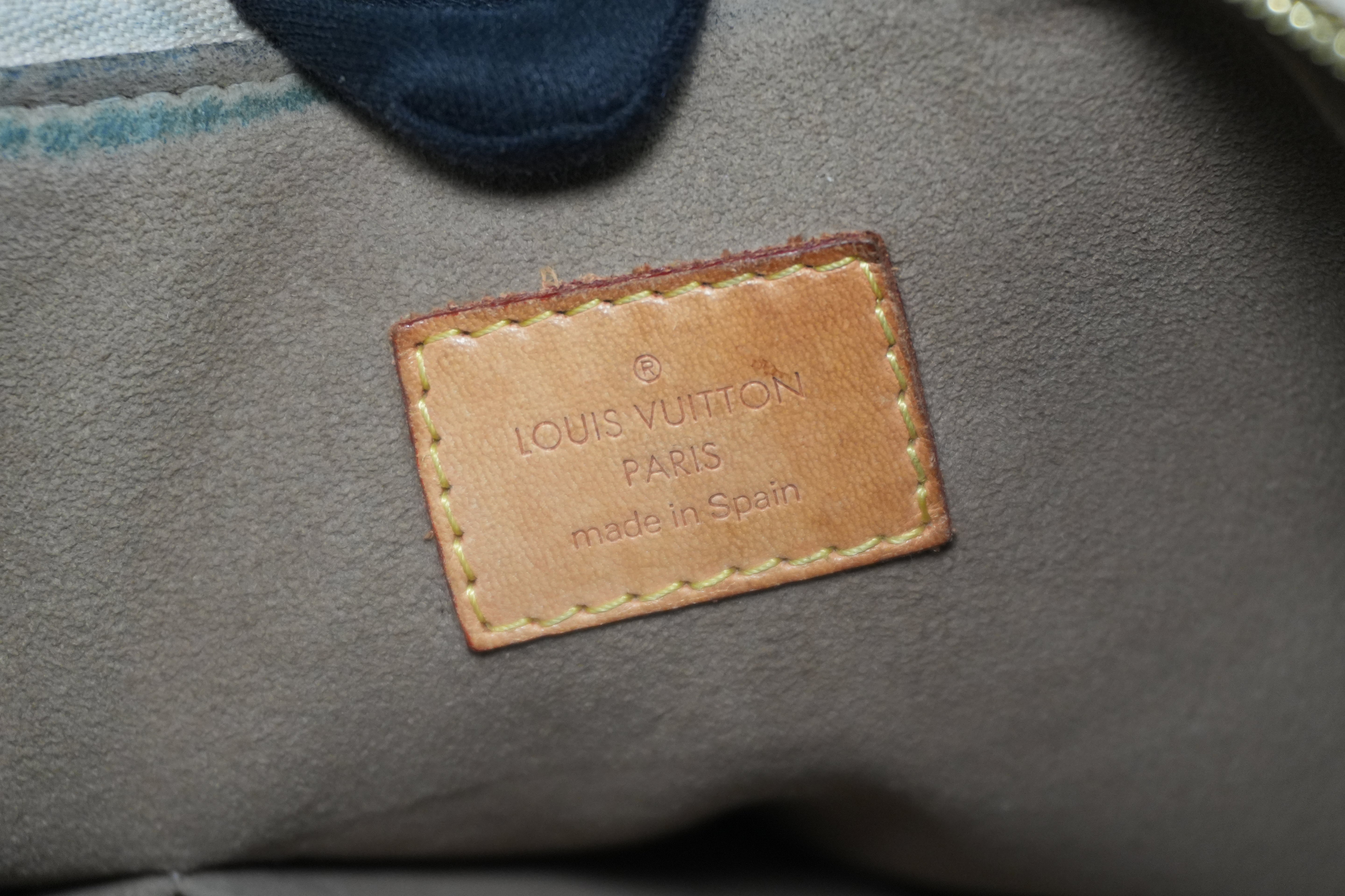 Pre-owned Louis Vuitton Multicolor Greta Tote Bag Black