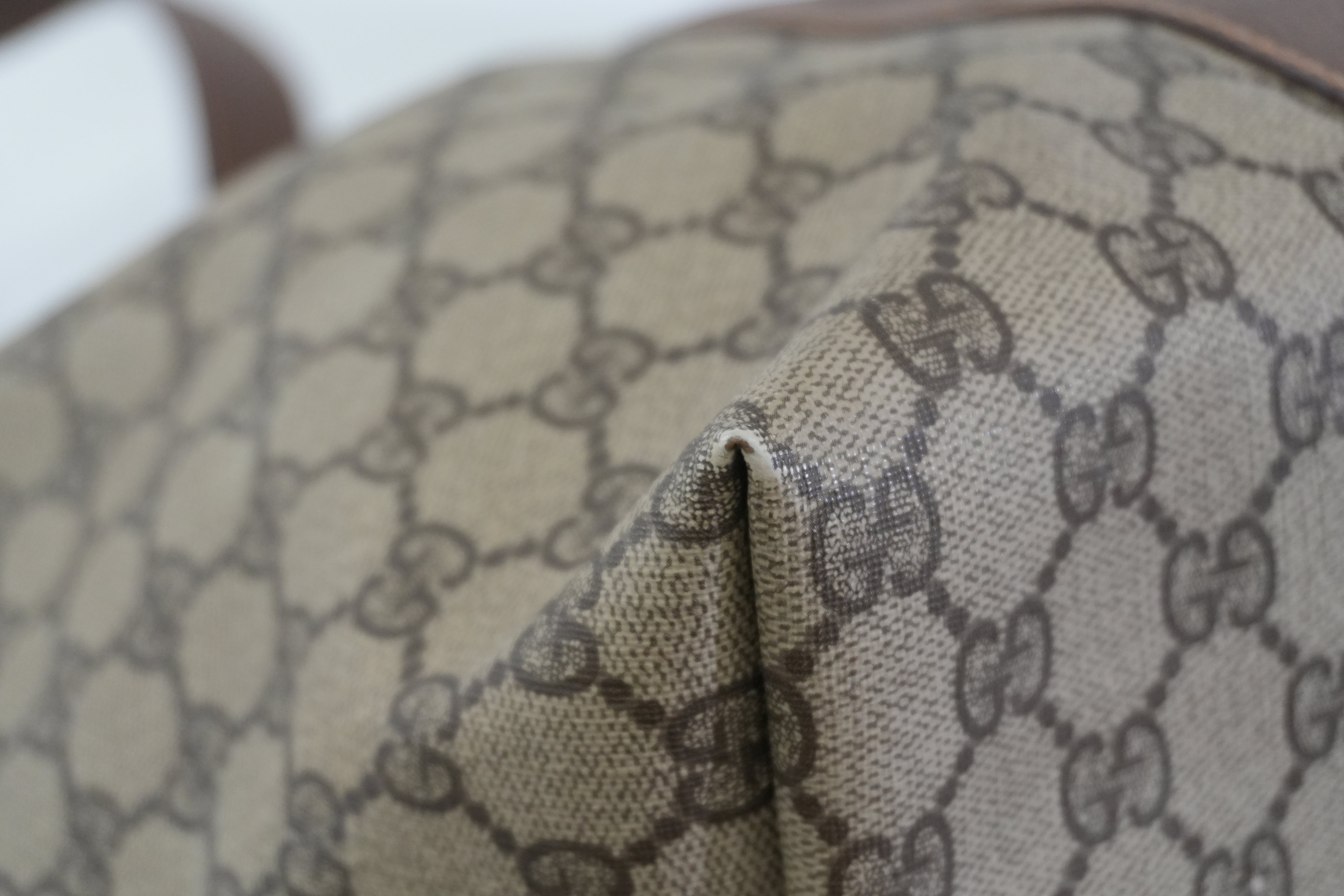 Pre-owned Gucci Guccisima Travel Tote Bag Brown