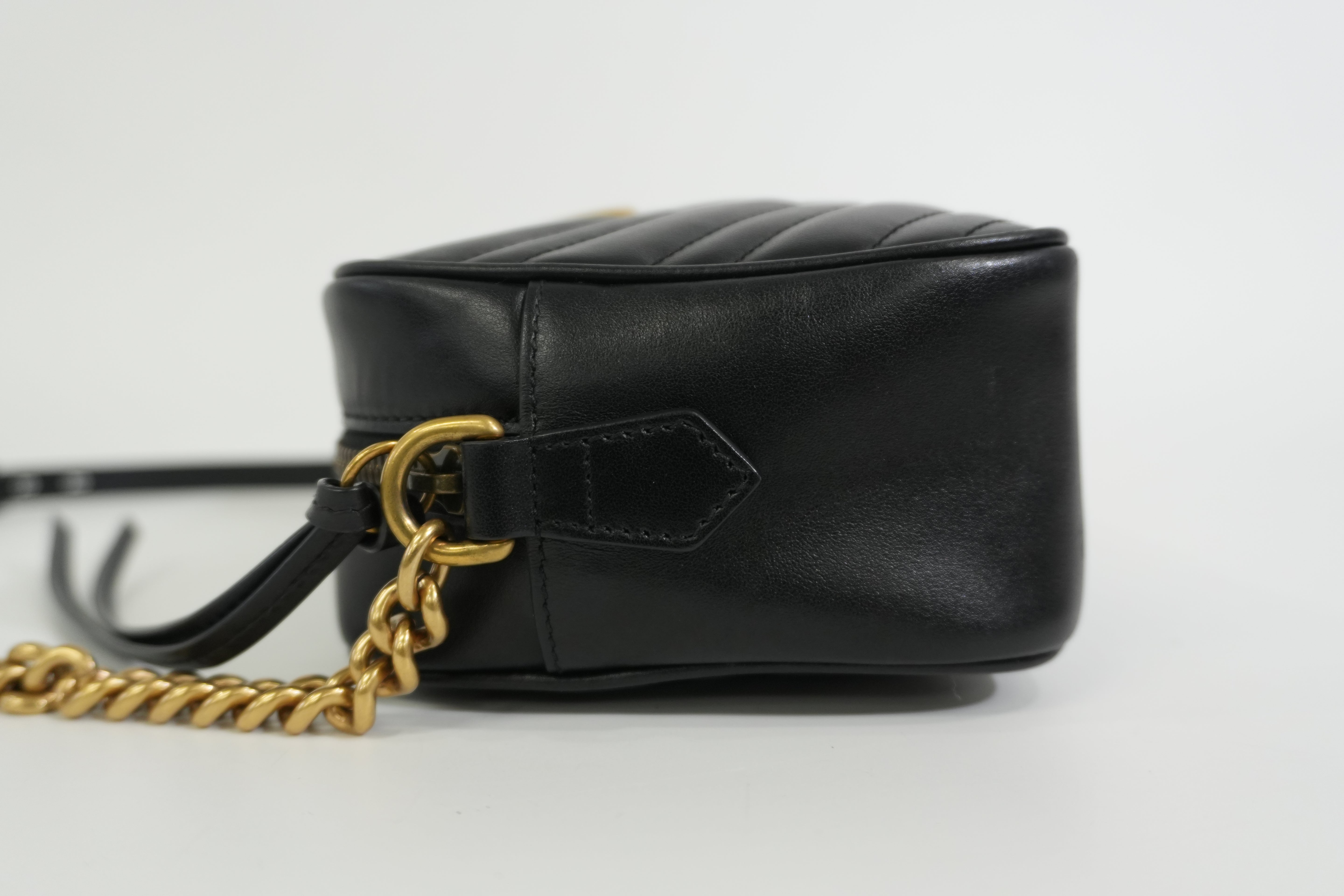 Pre-owned Gucci Marmont Shoulder Bag Black