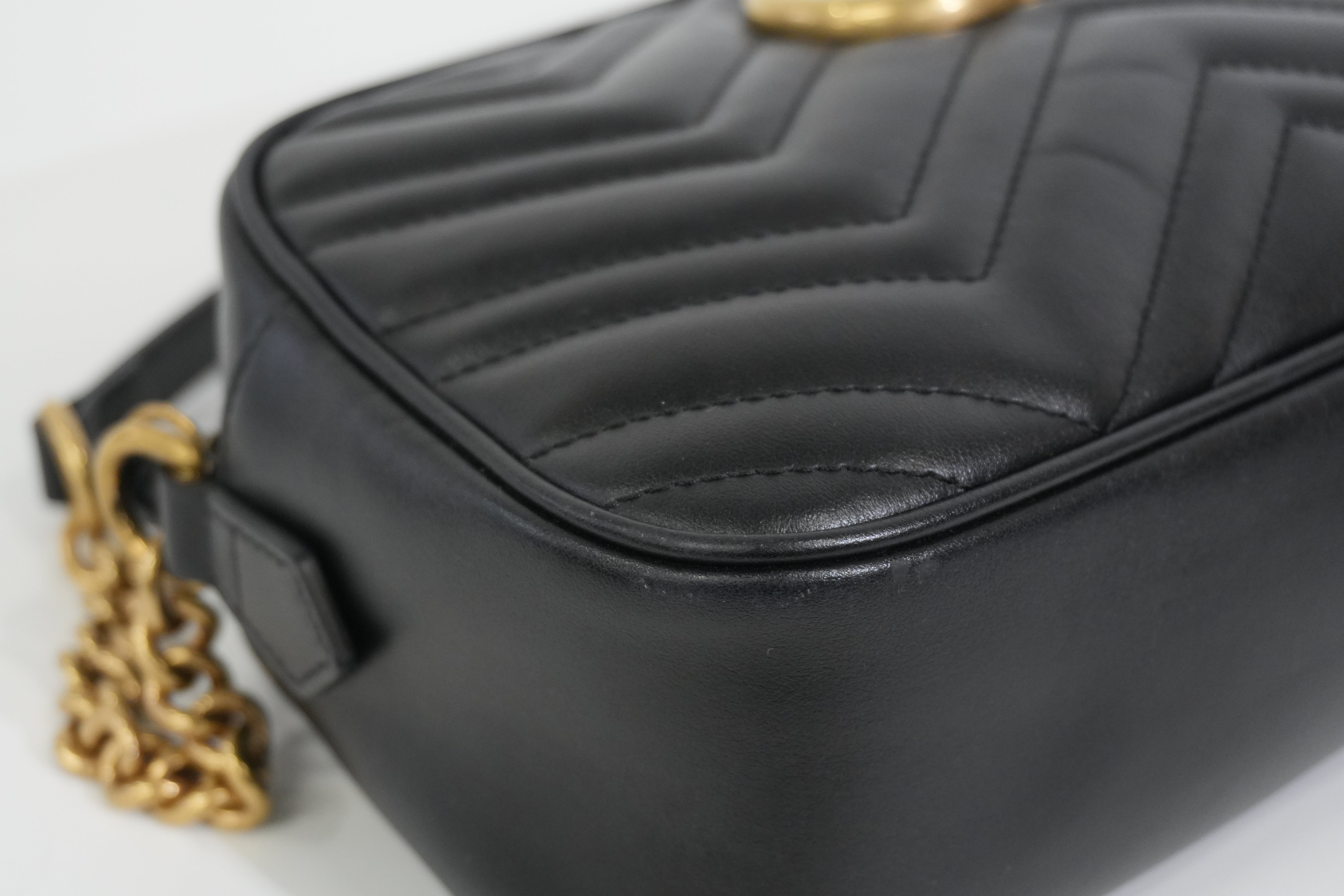 Pre-owned Gucci Marmont Shoulder Bag Black