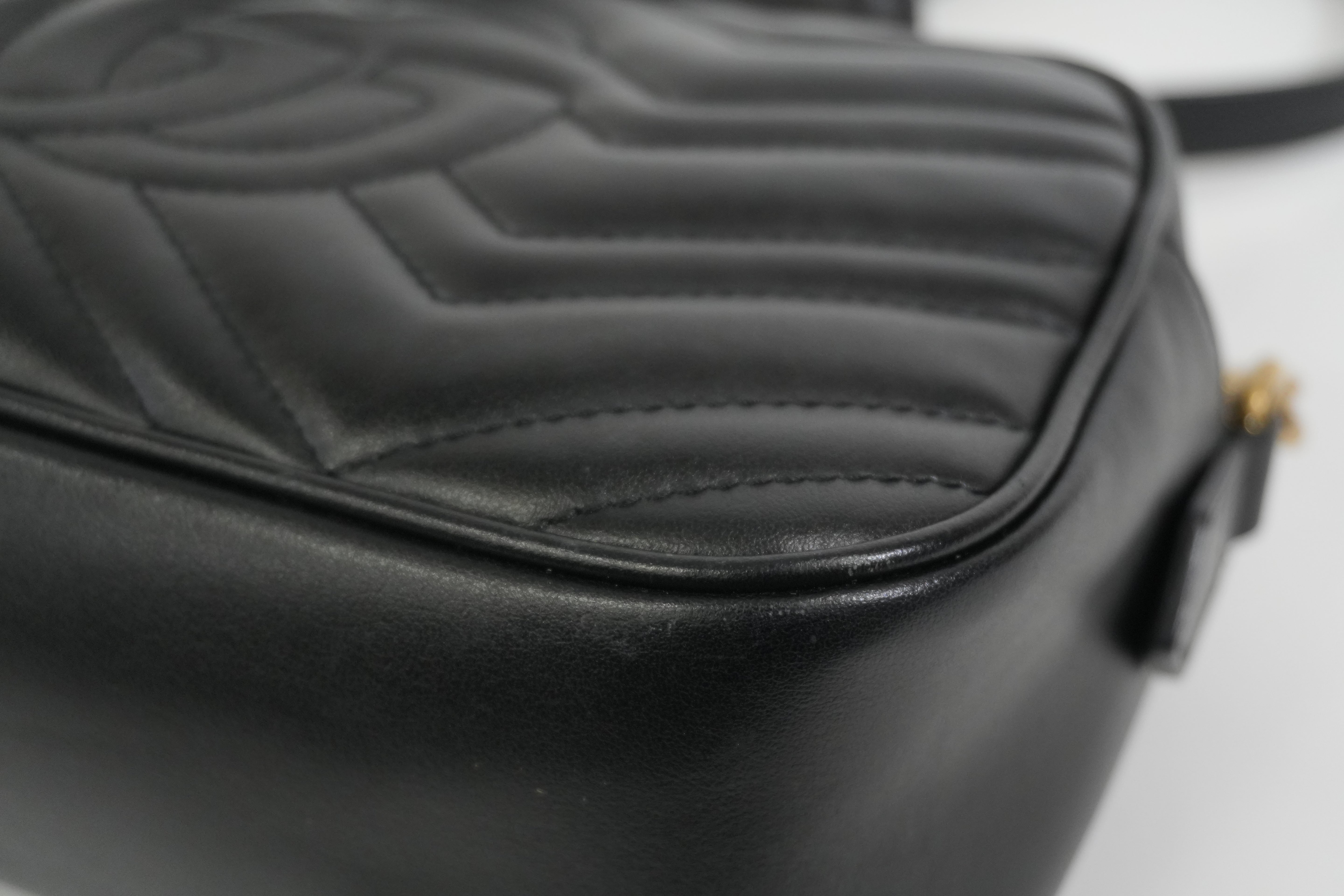 Pre-owned Gucci Marmont Shoulder Bag Black