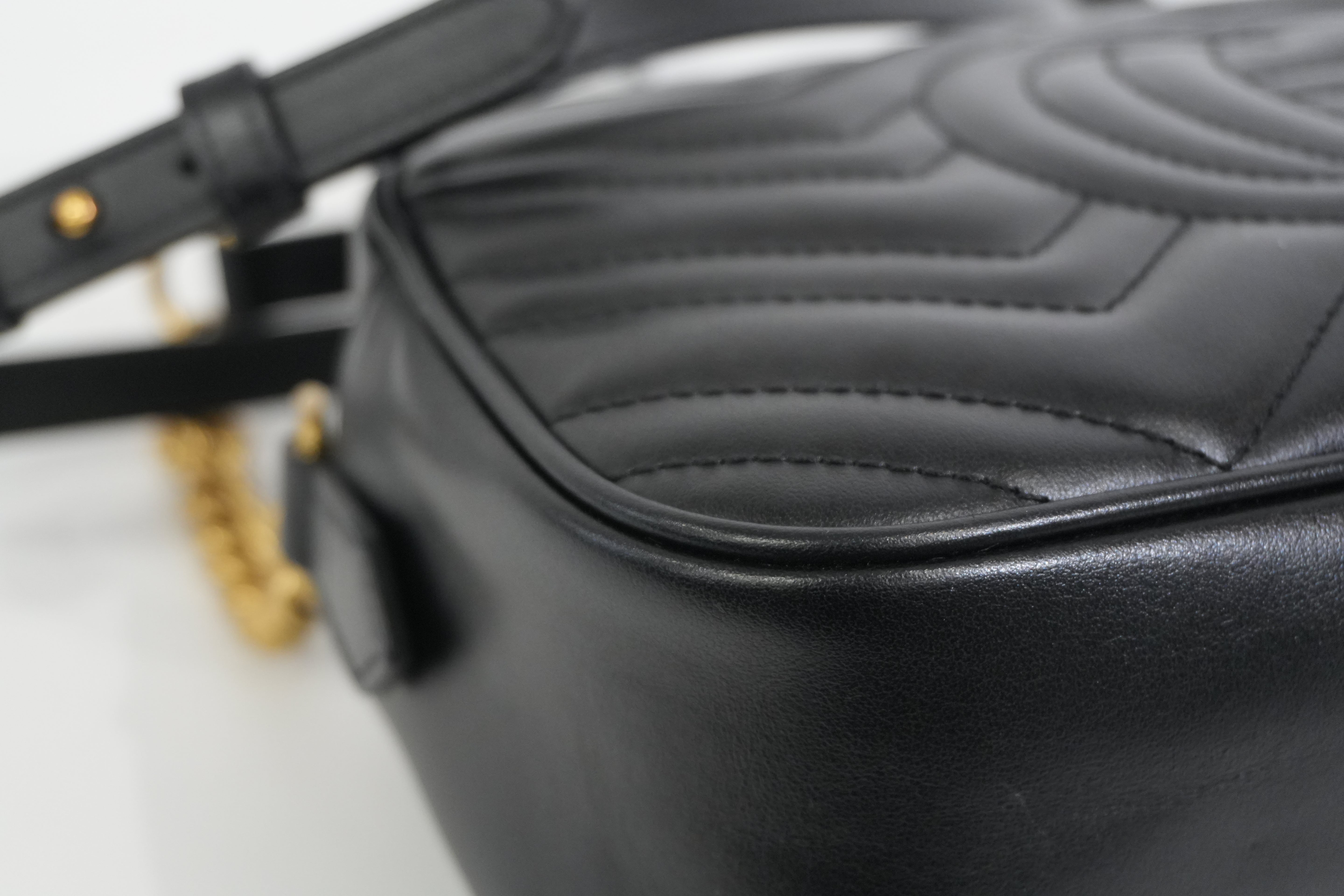 Pre-owned Gucci Marmont Shoulder Bag Black