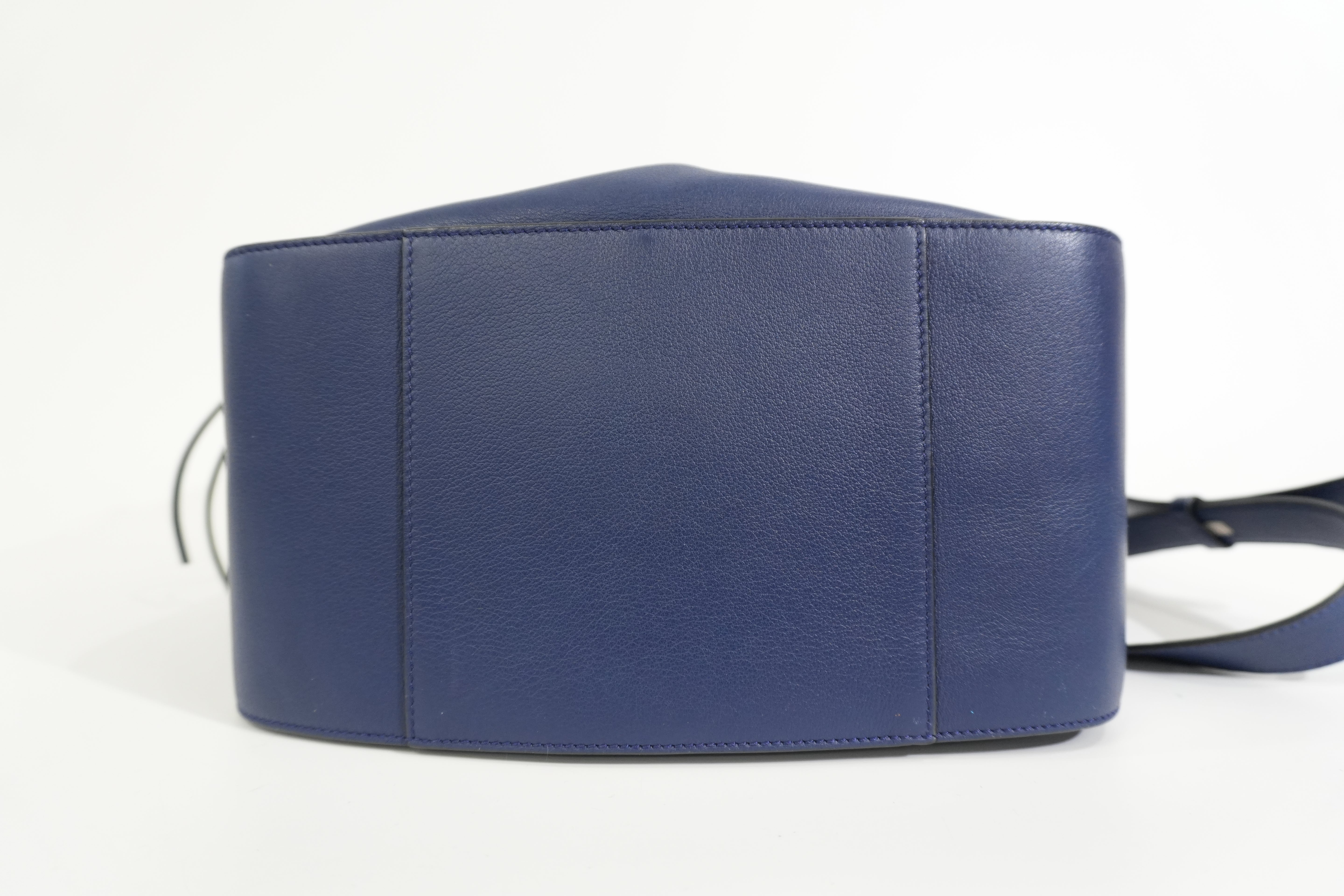 Pre-owned Loewe Hammock Shoulder Bag Navy Blue