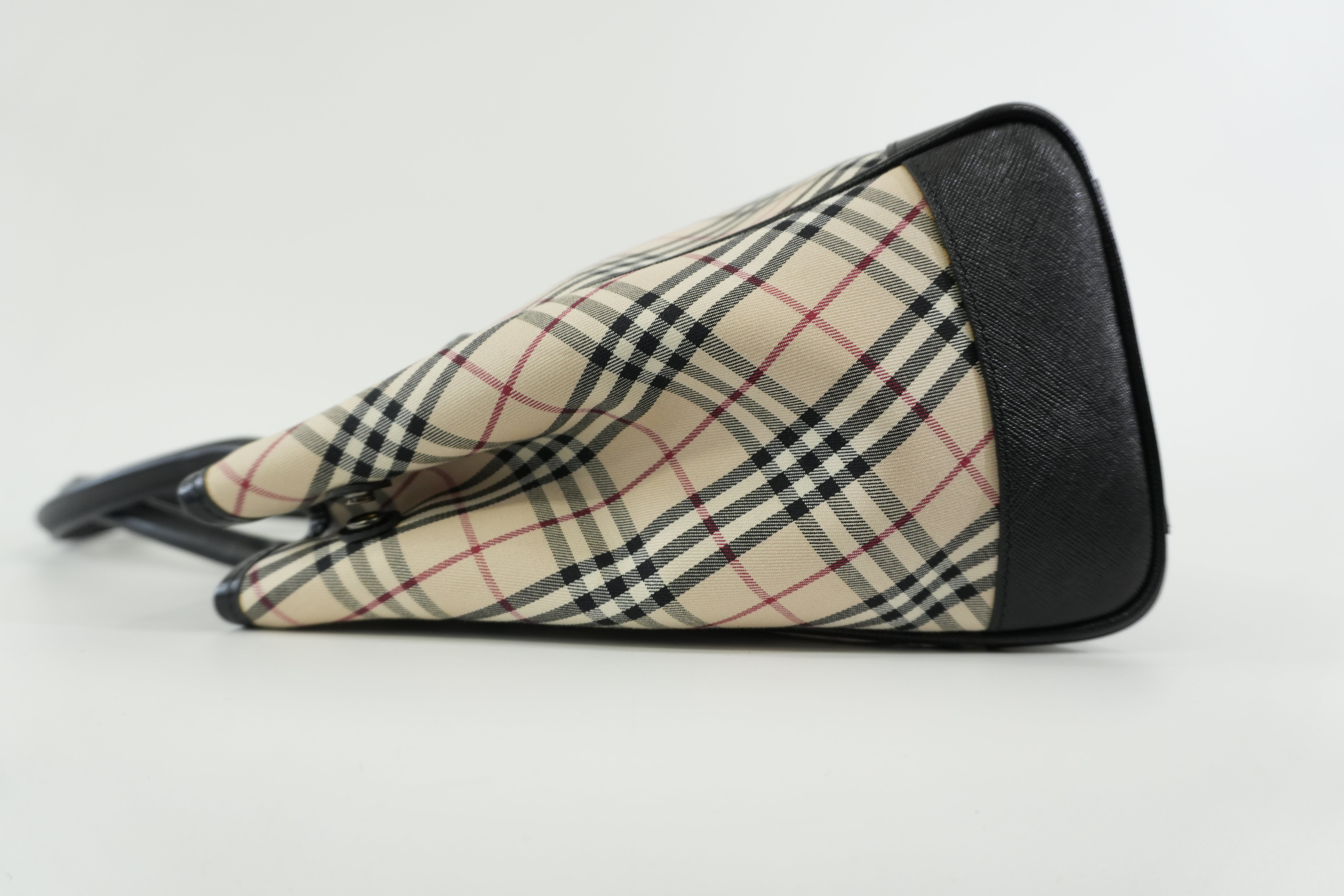 Pre-owned Burberry Nova Check Tote Bag Beige