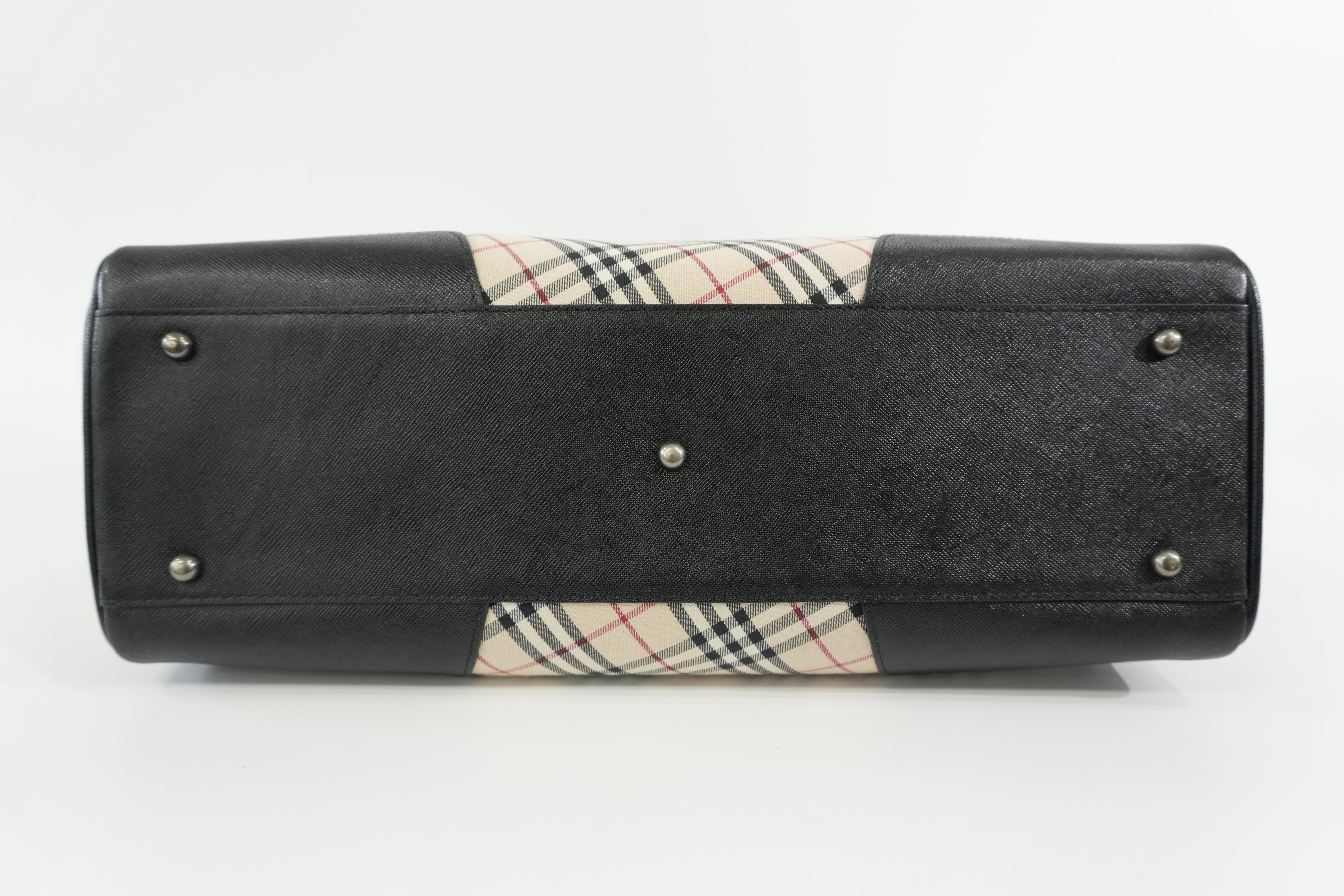 Pre-owned Burberry Nova Check Tote Bag Beige