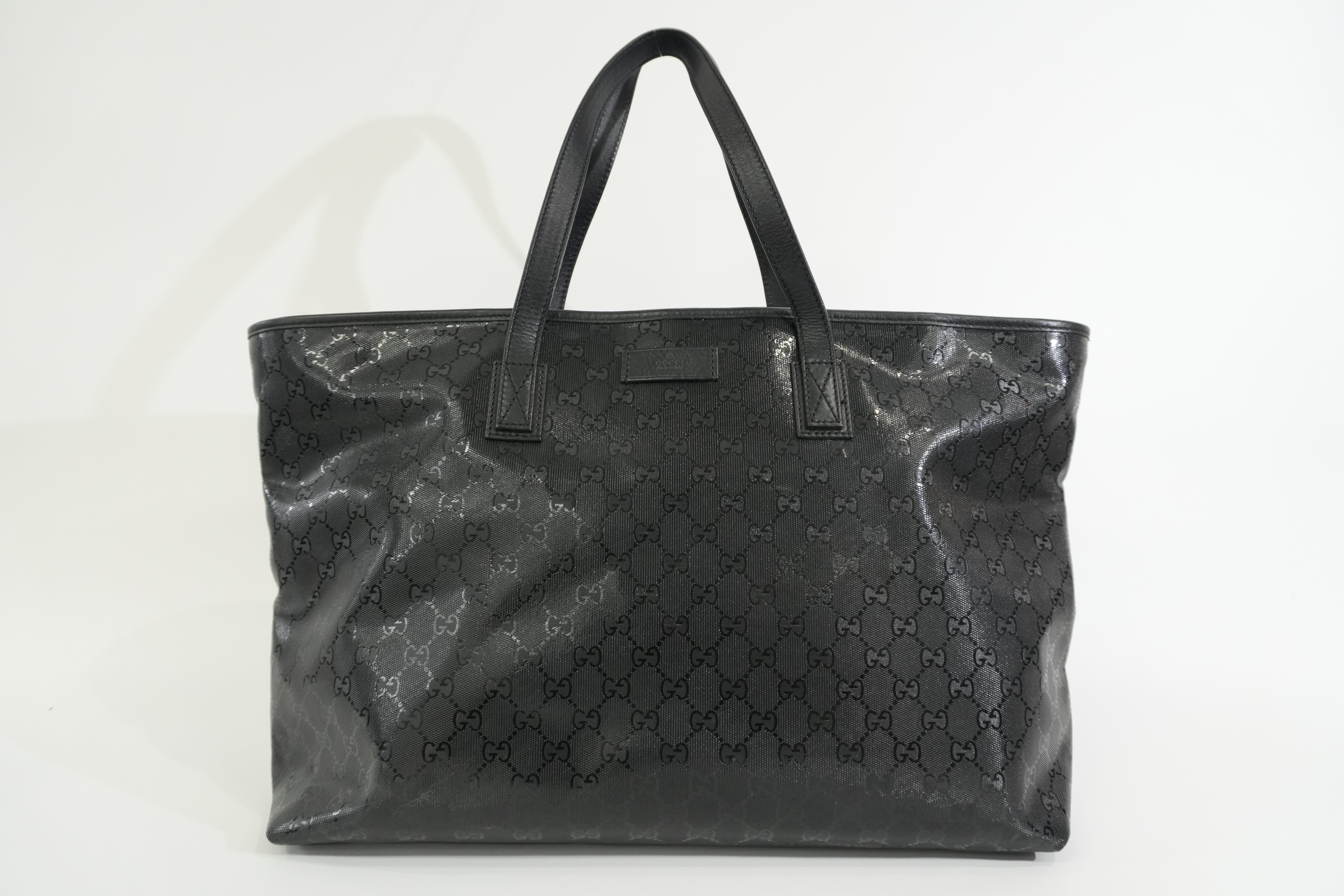 Pre-owned Gucci Guccisima Tote Bag Black