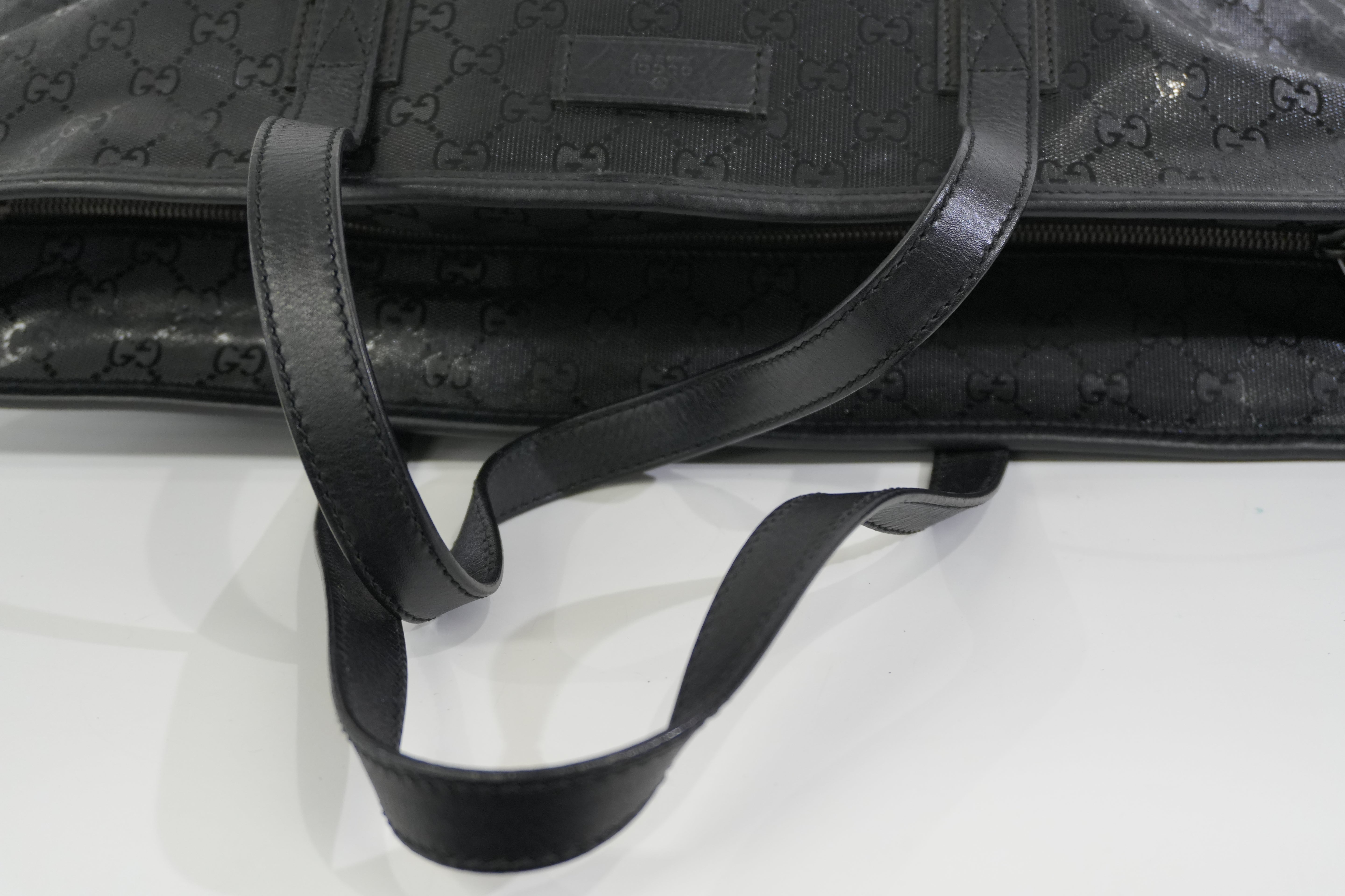 Pre-owned Gucci Guccisima Tote Bag Black