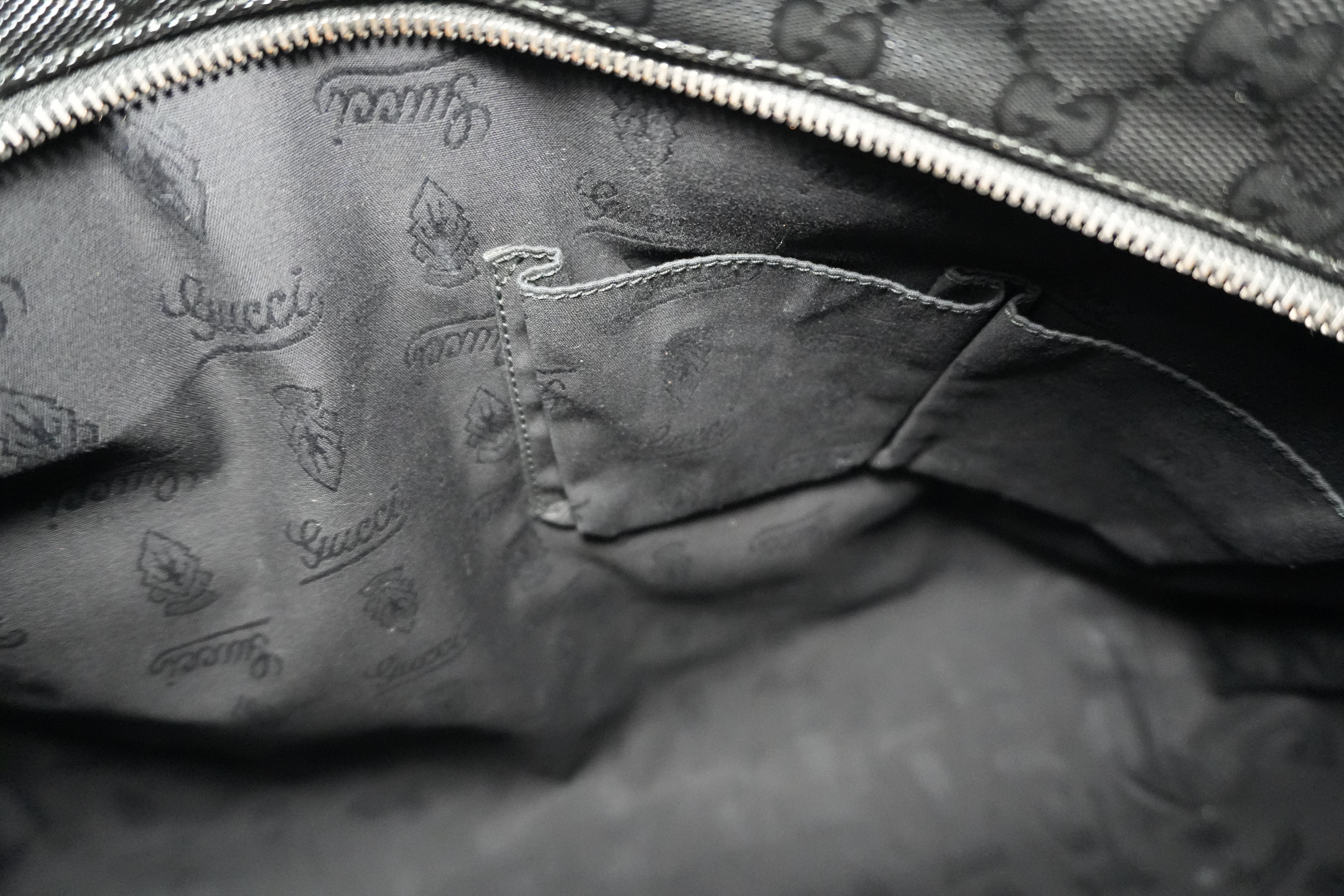 Pre-owned Gucci Guccisima Tote Bag Black