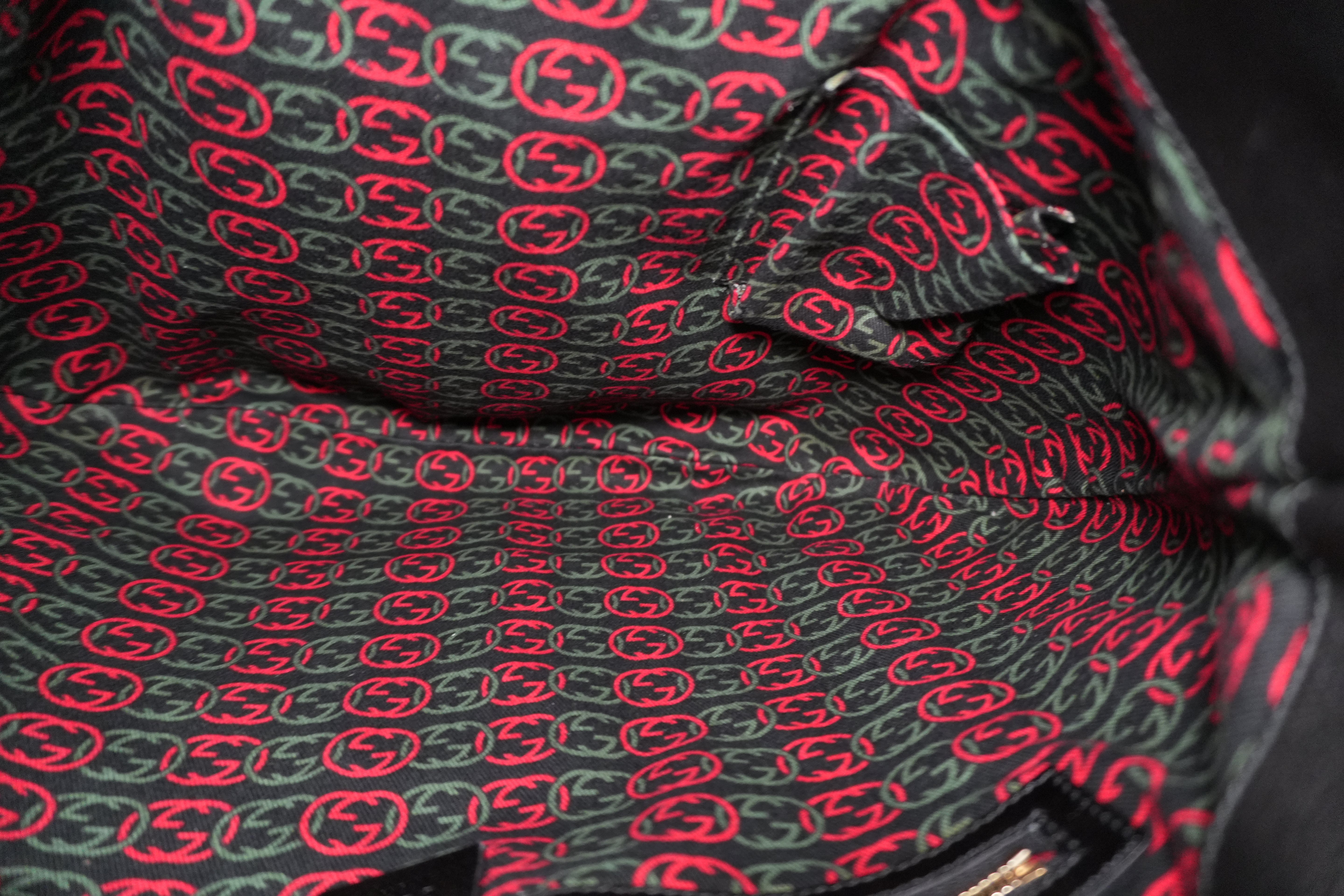 Pre-owned Gucci Two Way Britt Satchel Shoulder Bag Black