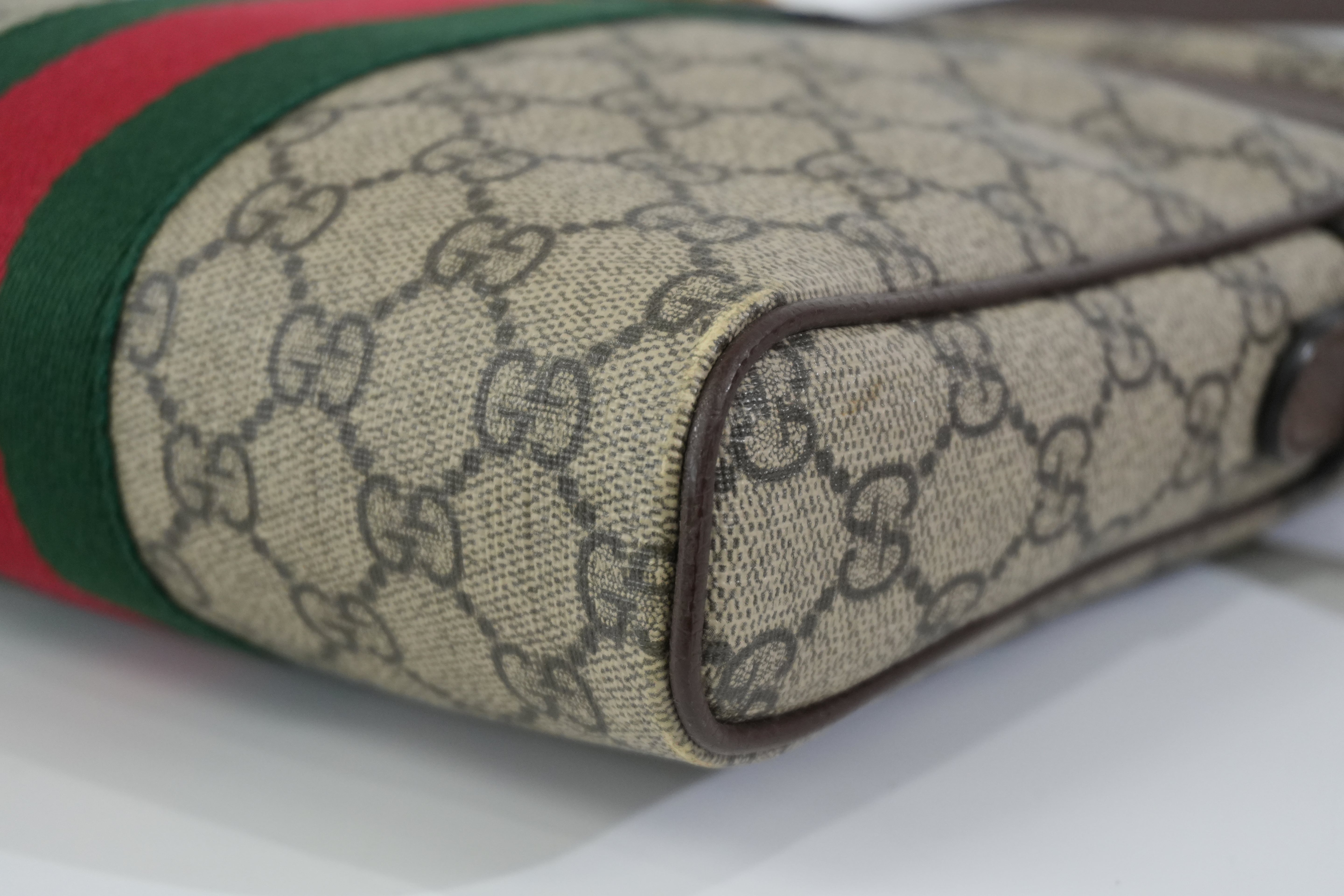 Pre-owned Gucci Ophidia Shoulder Bag Brown