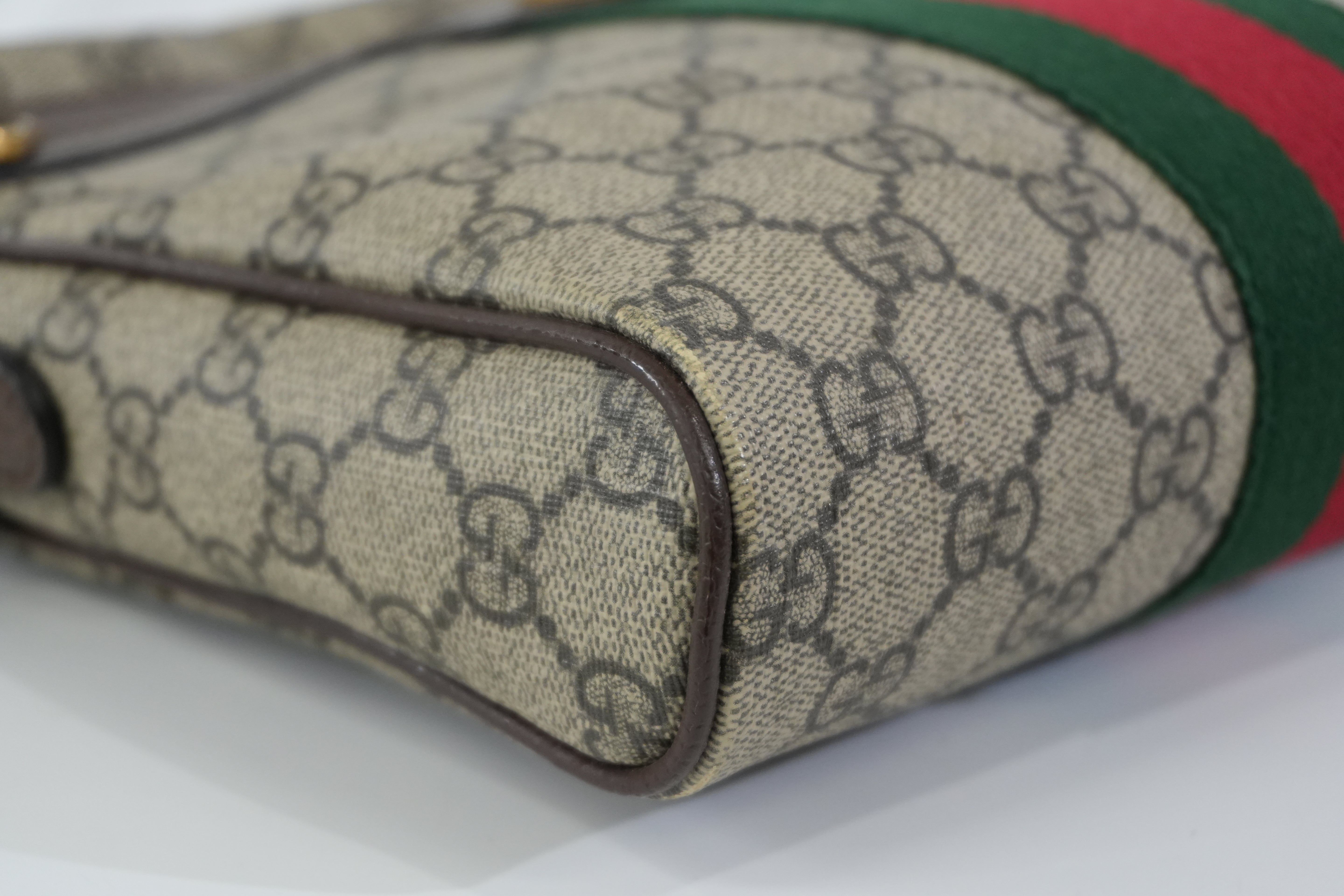 Pre-owned Gucci Ophidia Shoulder Bag Brown