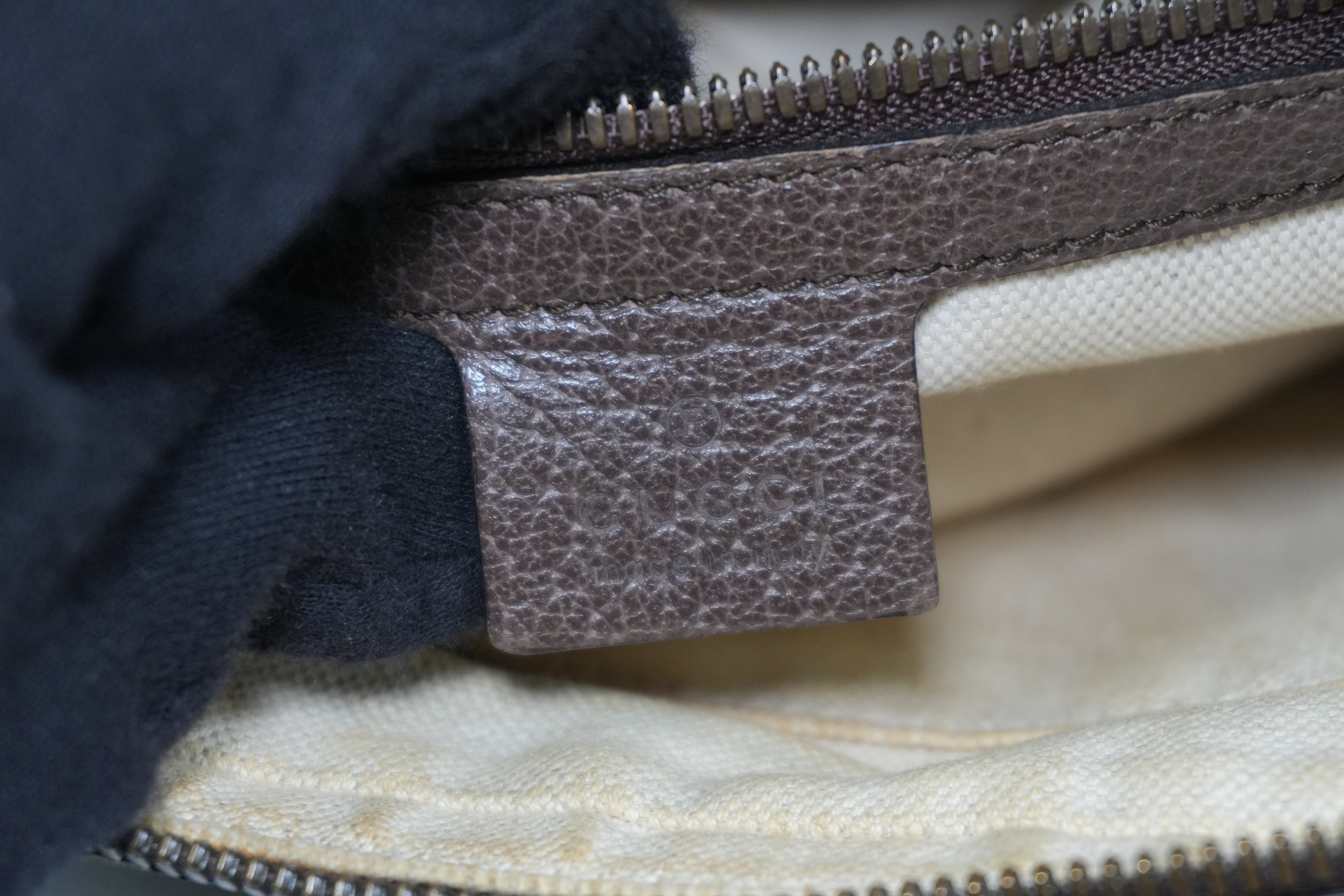 Pre-owned Gucci Ophidia Shoulder Bag Brown