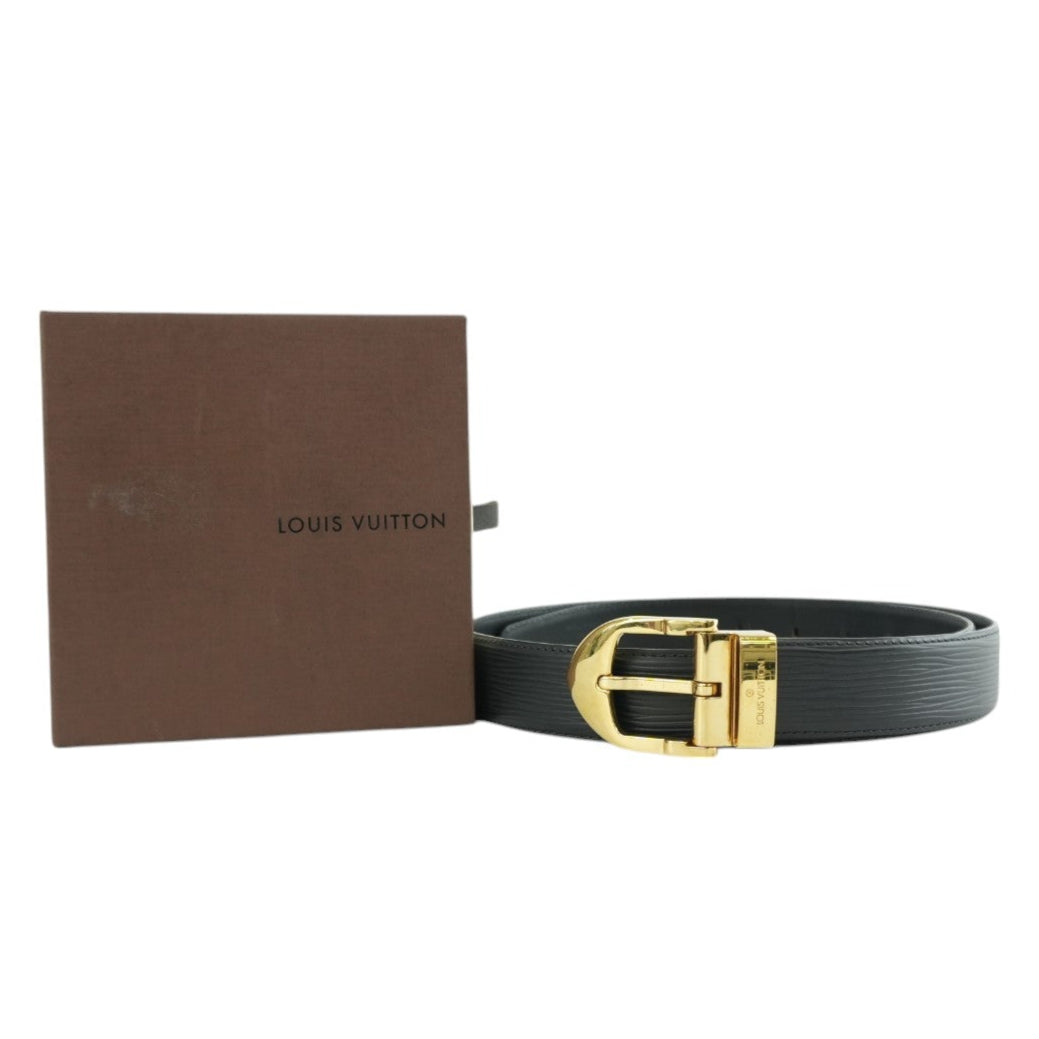 Pre-owned Louis Vuitton Epi Belt Size 110 Black display picture 3