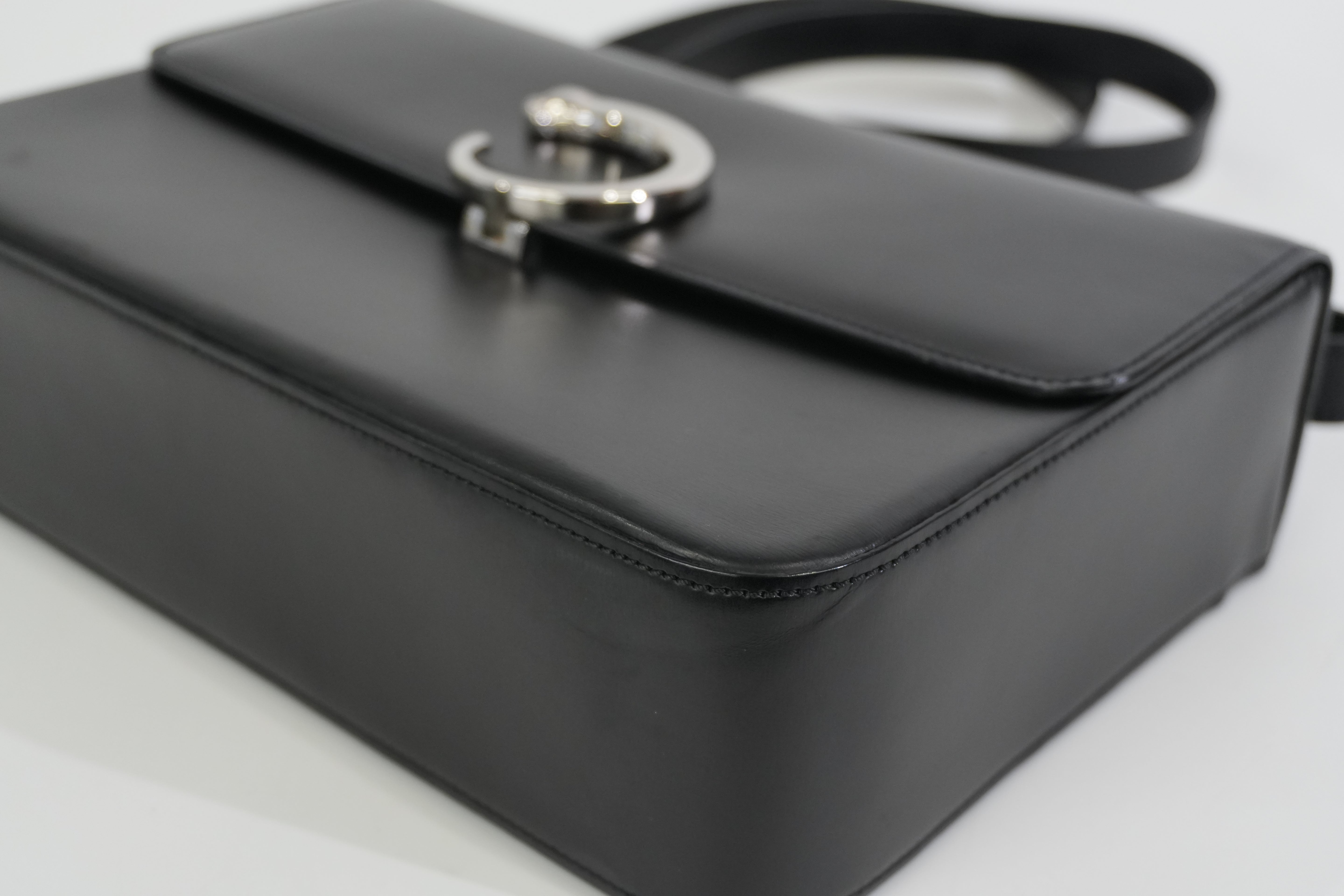 Pre-owned Cartier Panthere Shoulder Bag Black