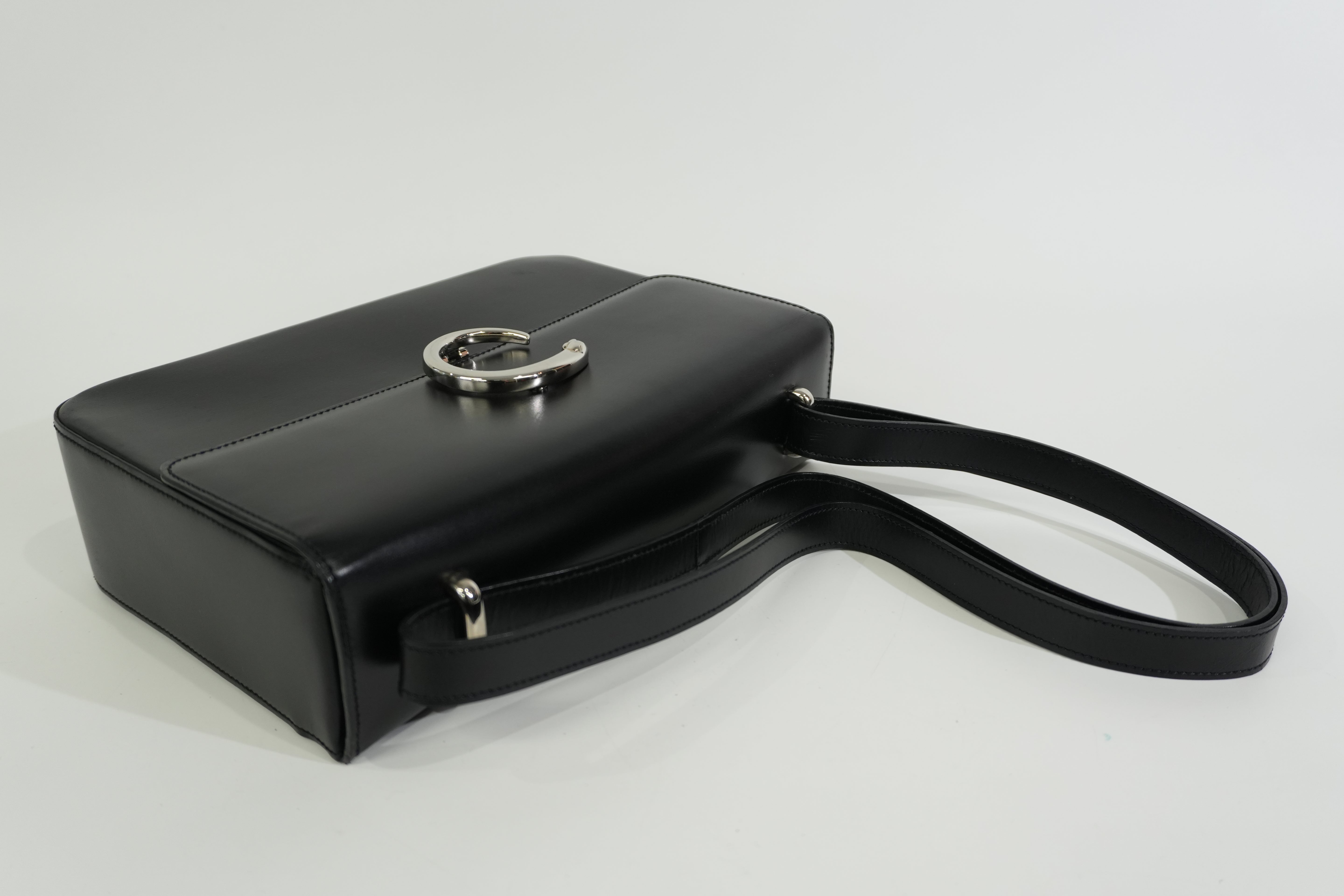 Pre-owned Cartier Panthere Shoulder Bag Black