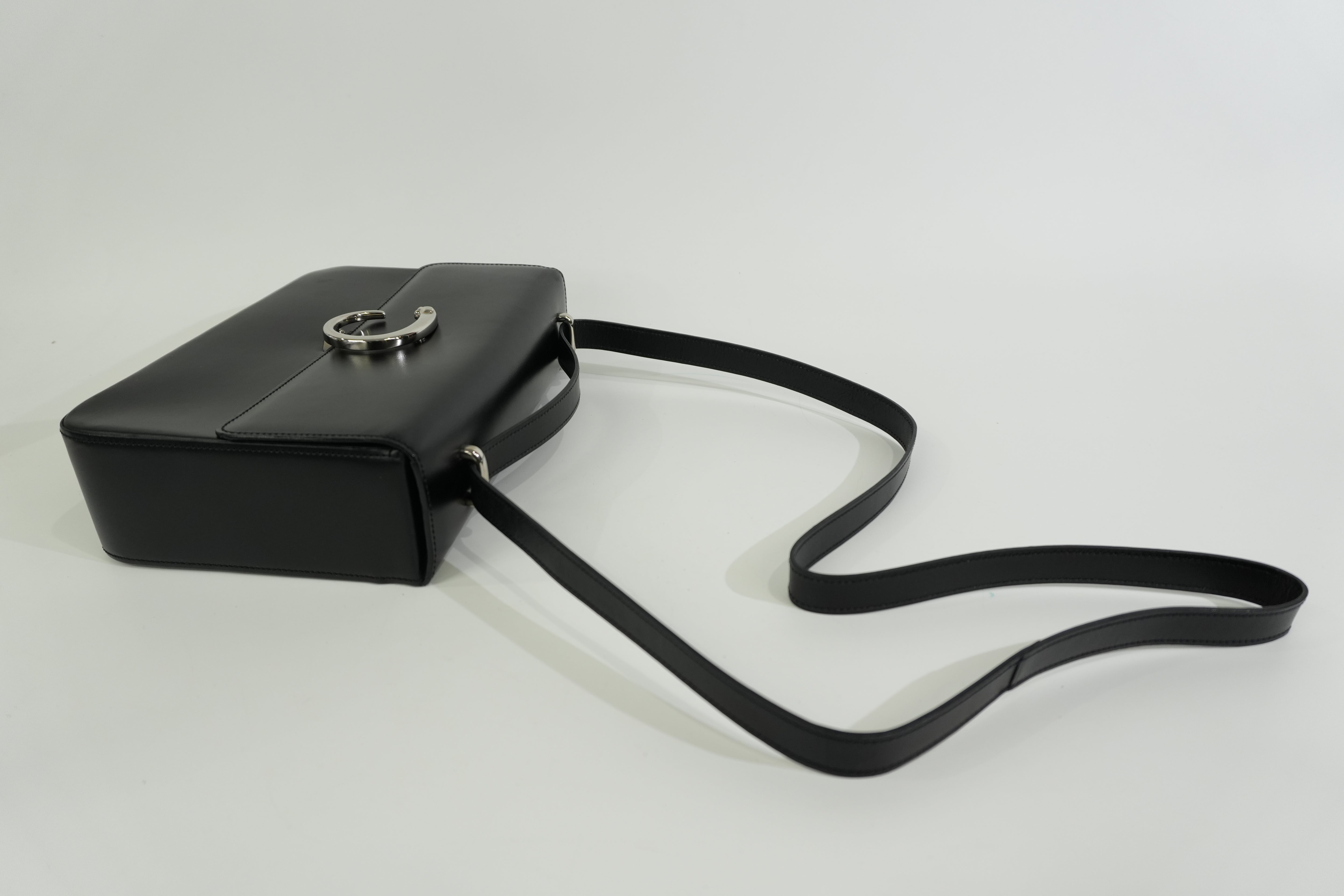 Pre-owned Cartier Panthere Shoulder Bag Black