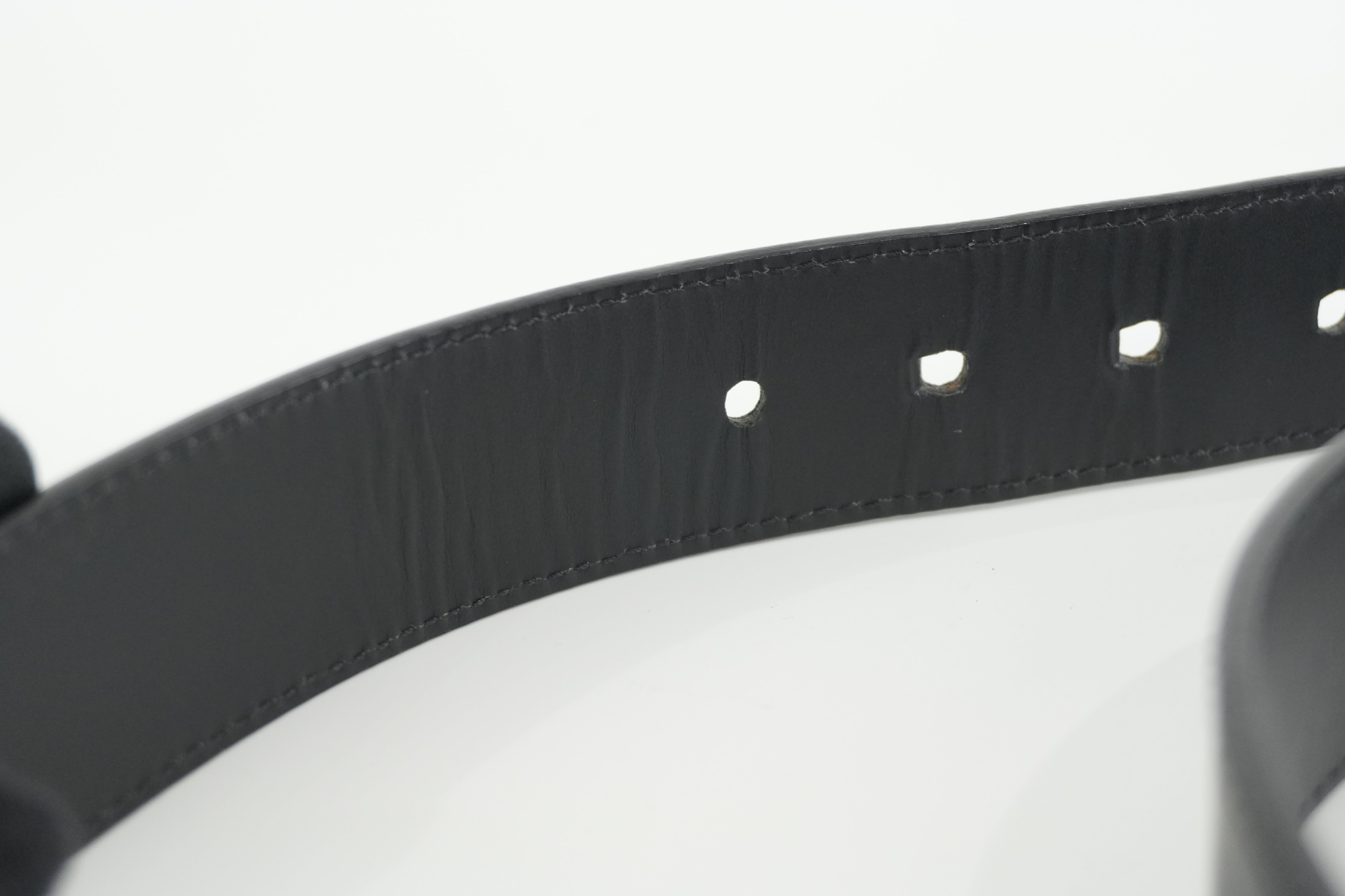 Louis Vuitton Belt Size 95 Black Used