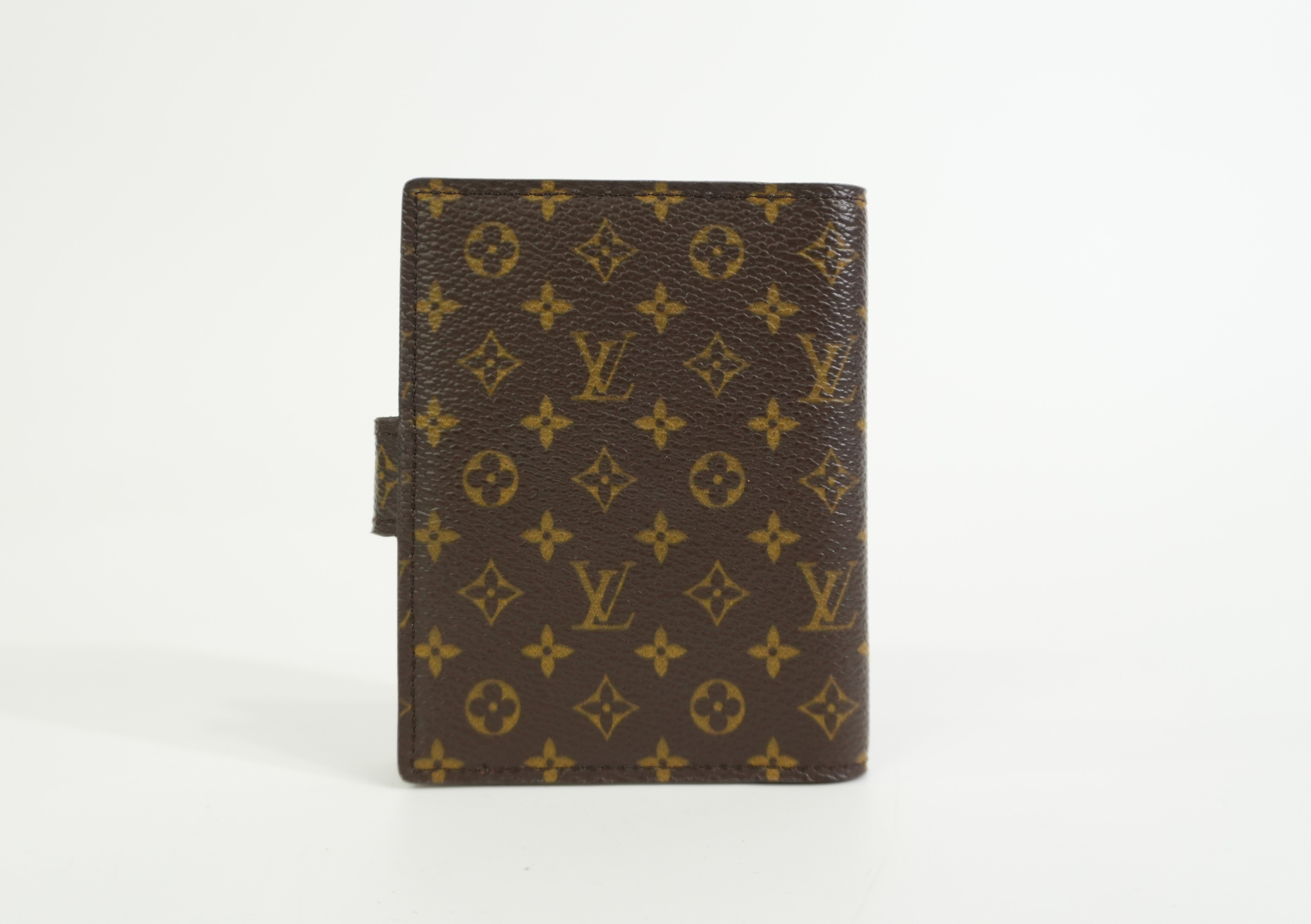 Pre-owned Louis Vuitton Monogram Agenda Card Case