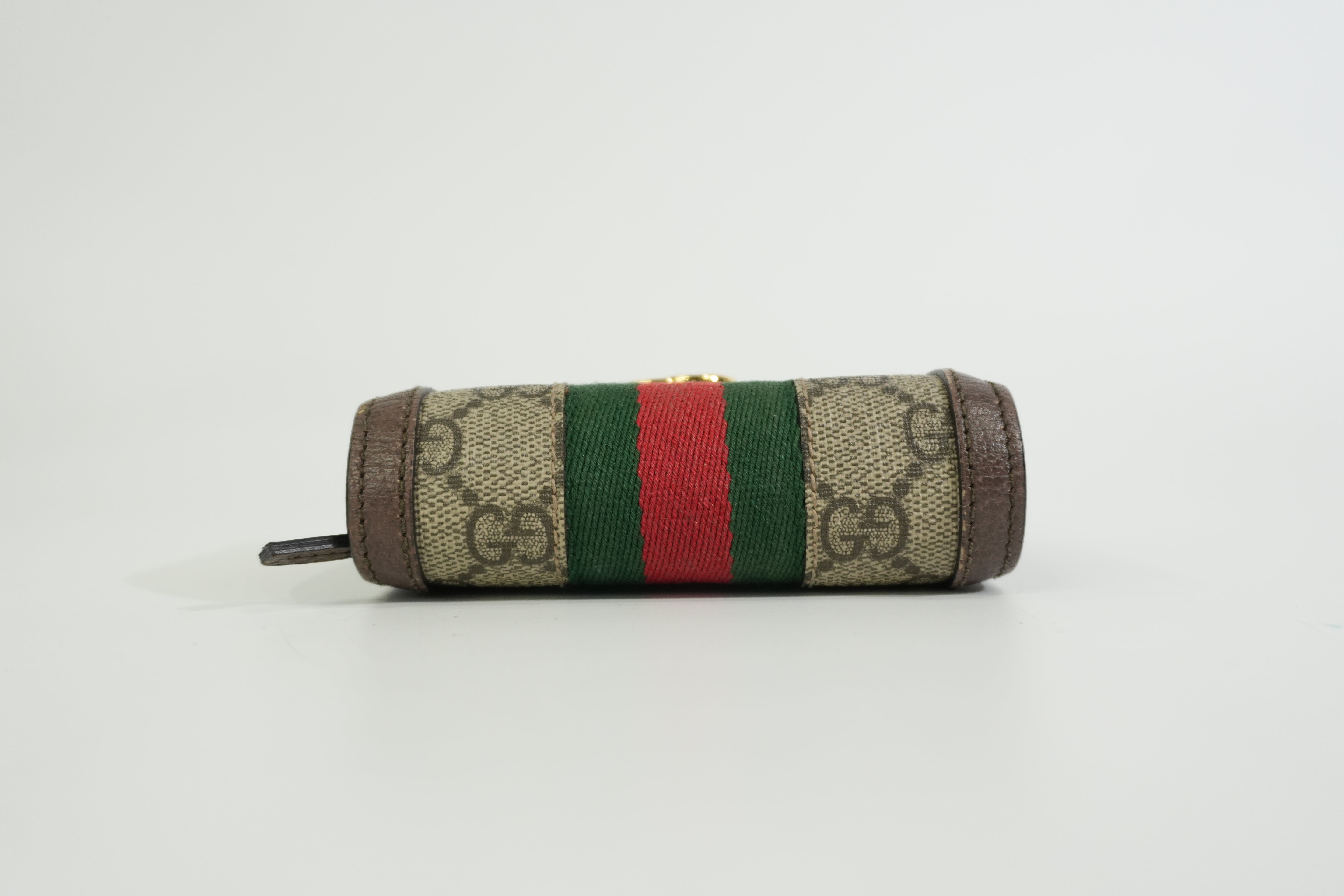 Pre-owned Gucci Ophidia Trifold Wallet Brown