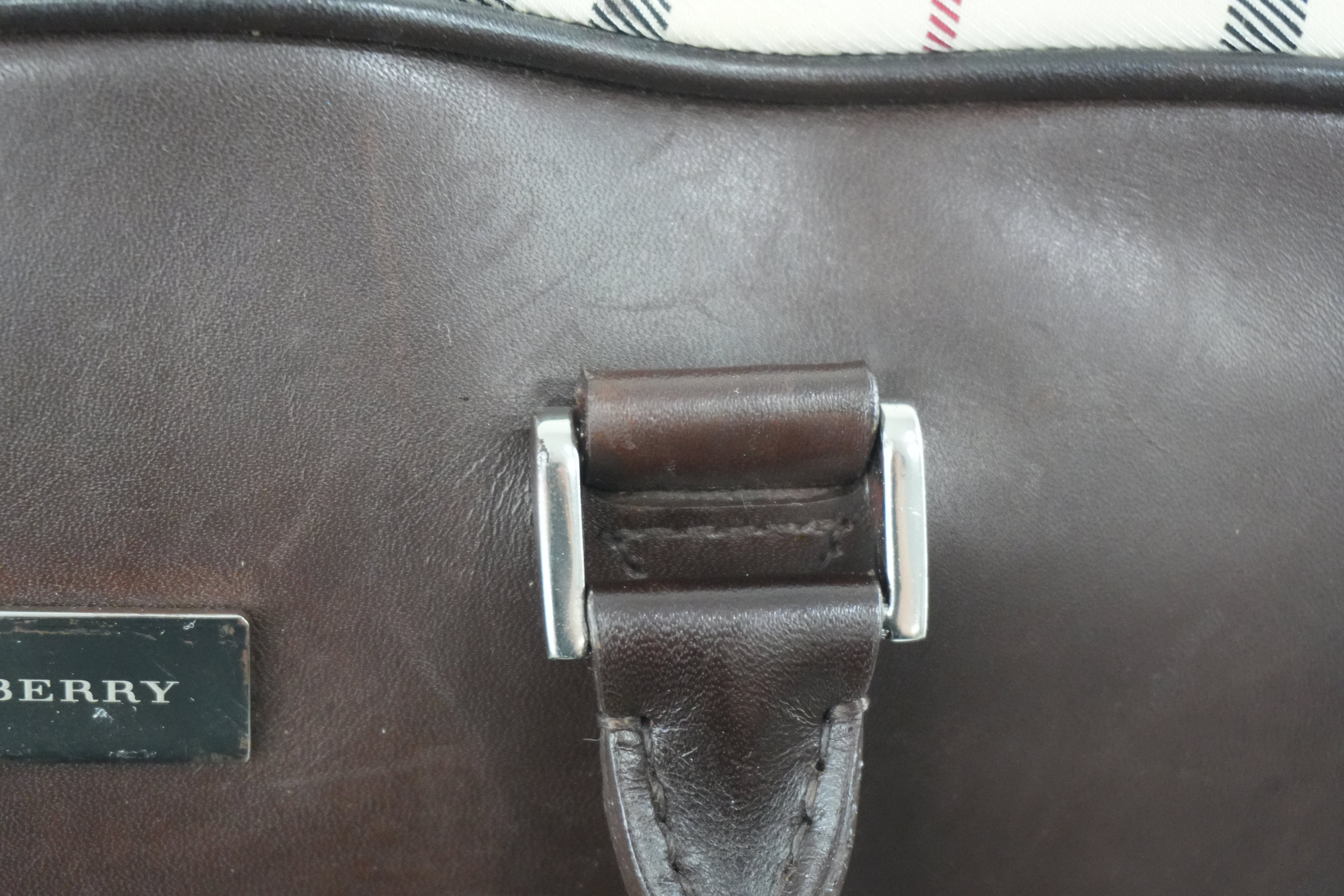 Burberry Two Way Boston Bag Brown Used
