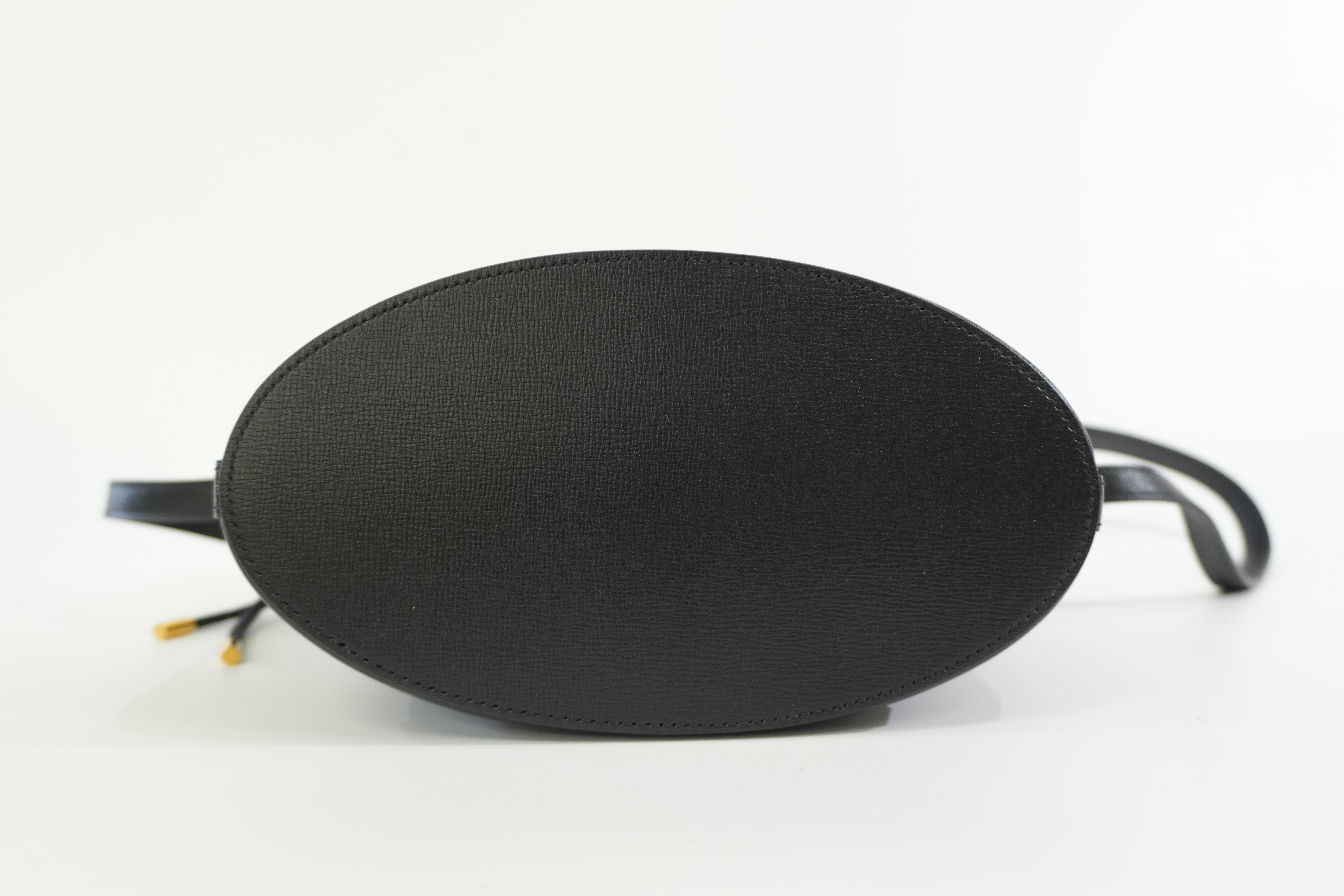 Pre-owned Gucci 1955 Horsebit Bucket Shoulder Bag Black