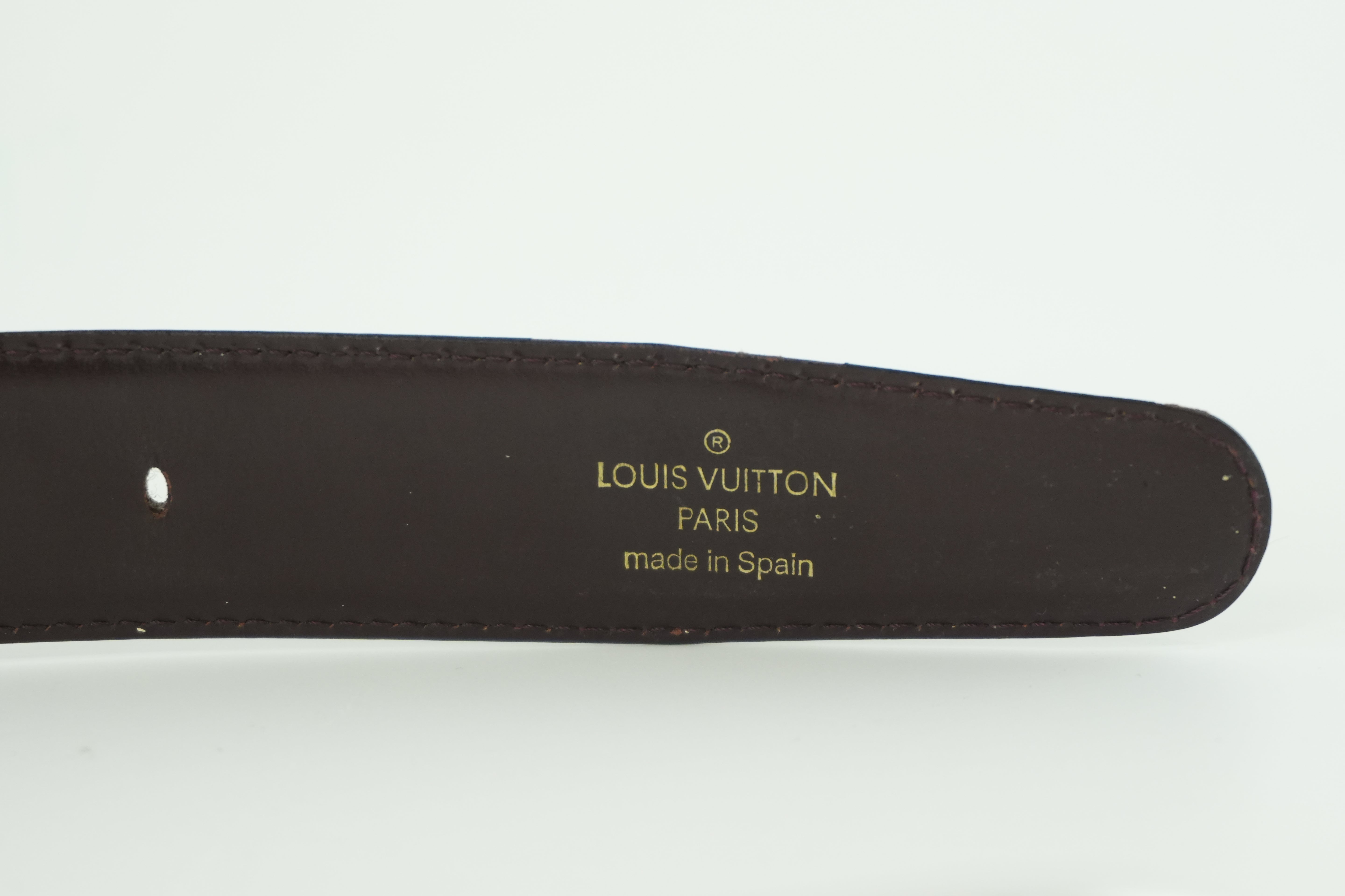 Louis Vuitton Leather Belt Size 110 Used