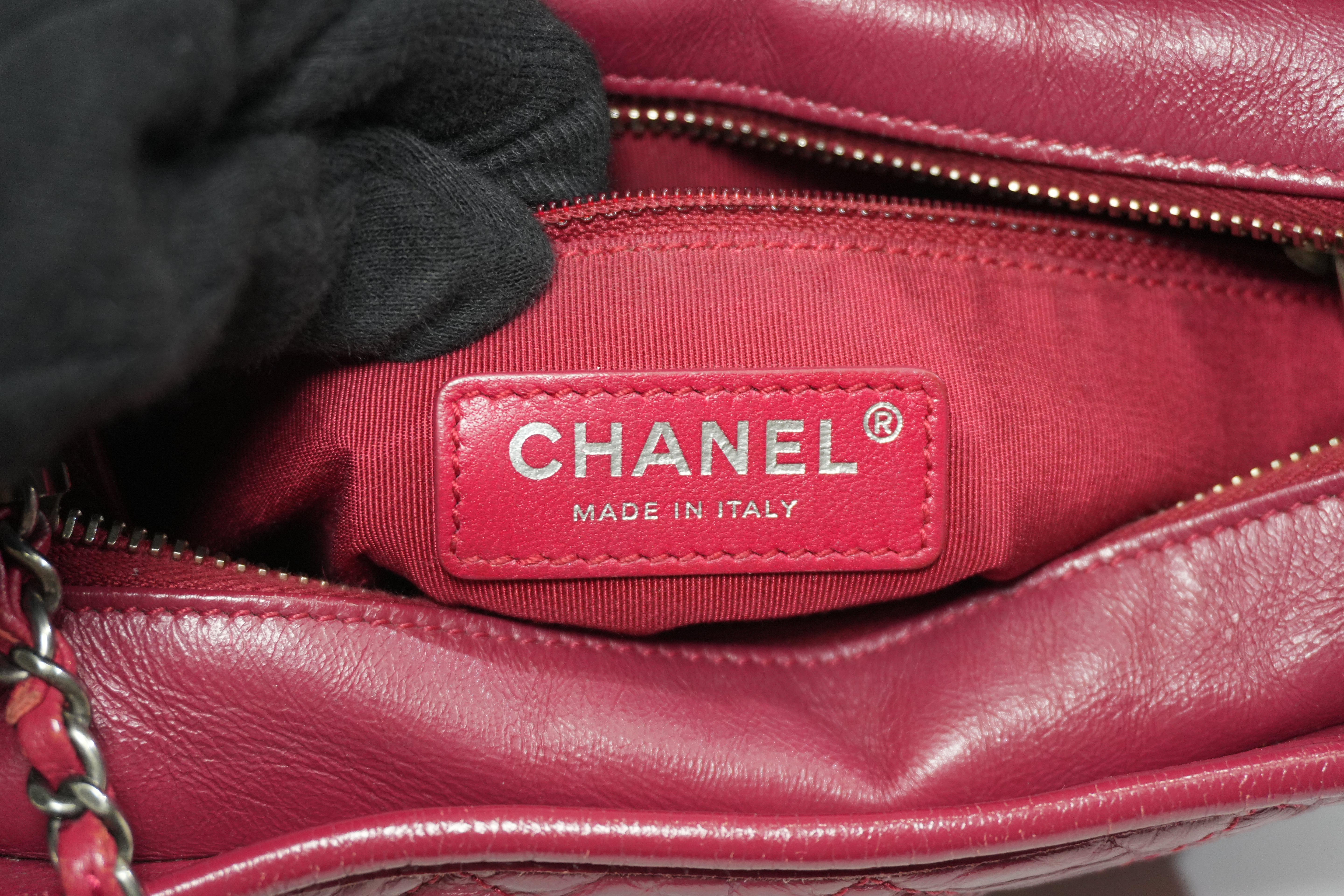 Pre-owned Chanel Gabrielle Hobo Chain Shoulder Bag Pink