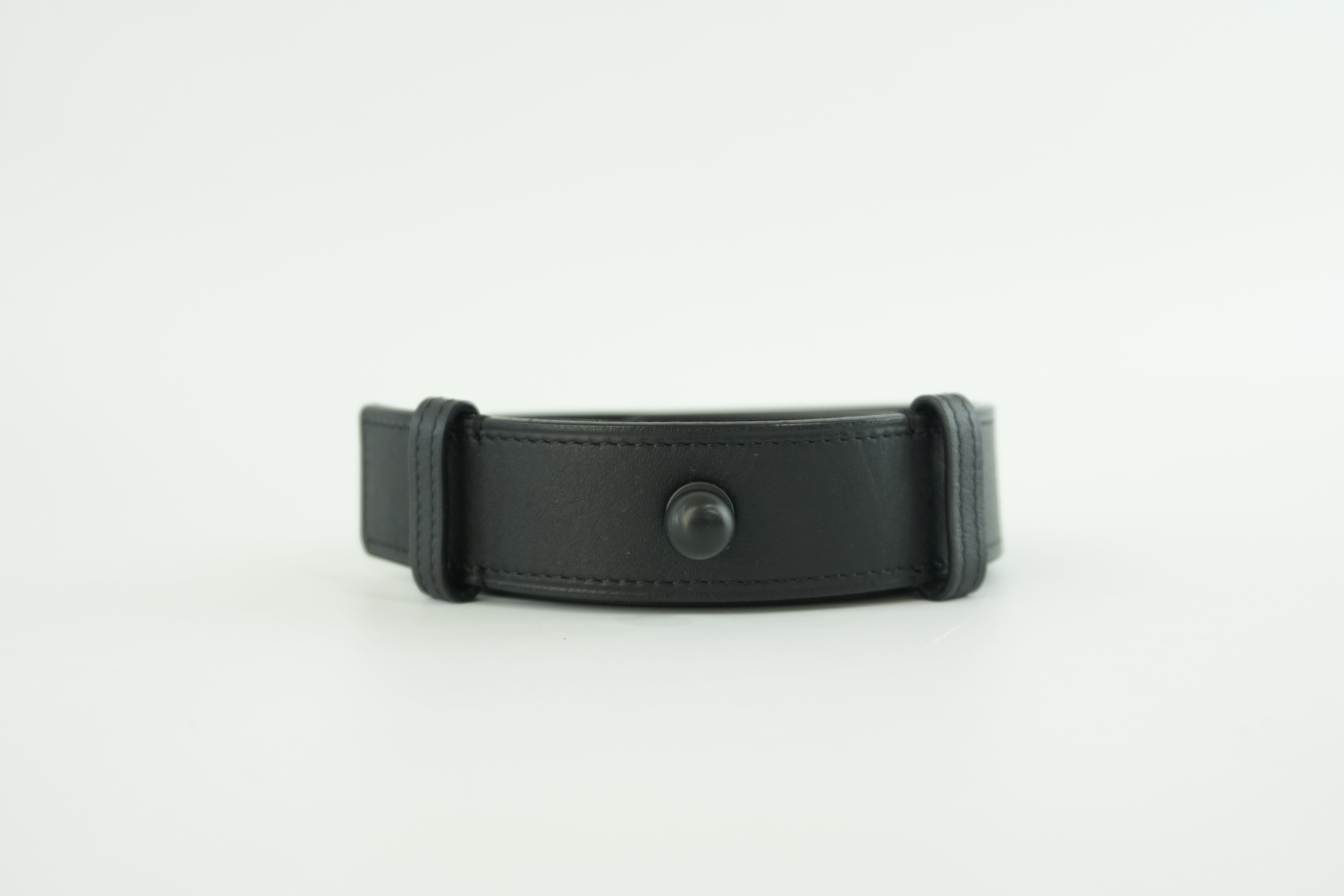 Loewe Belt Size 75 Leather Black Used