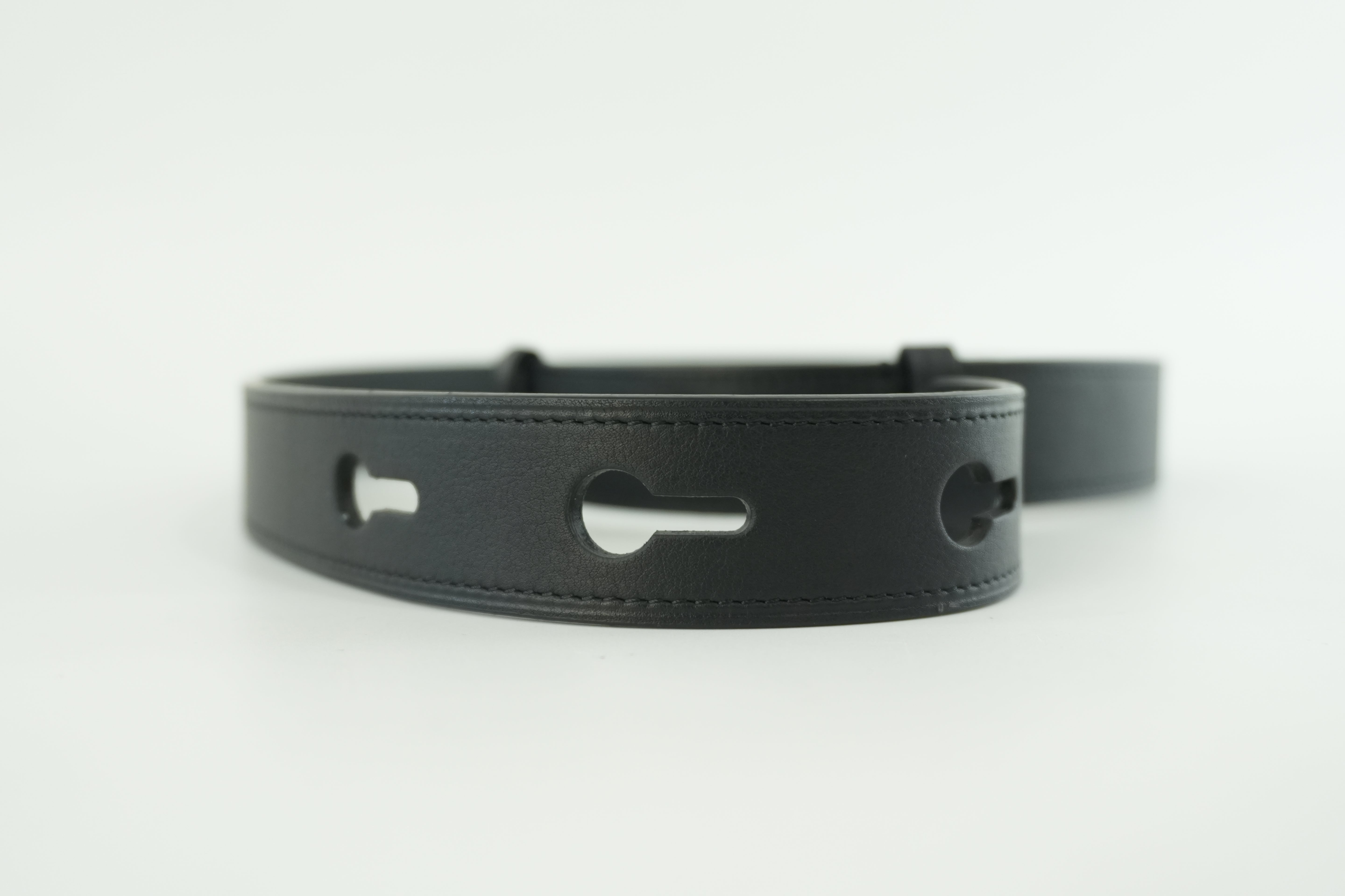 Loewe Belt Size 75 Leather Black Used