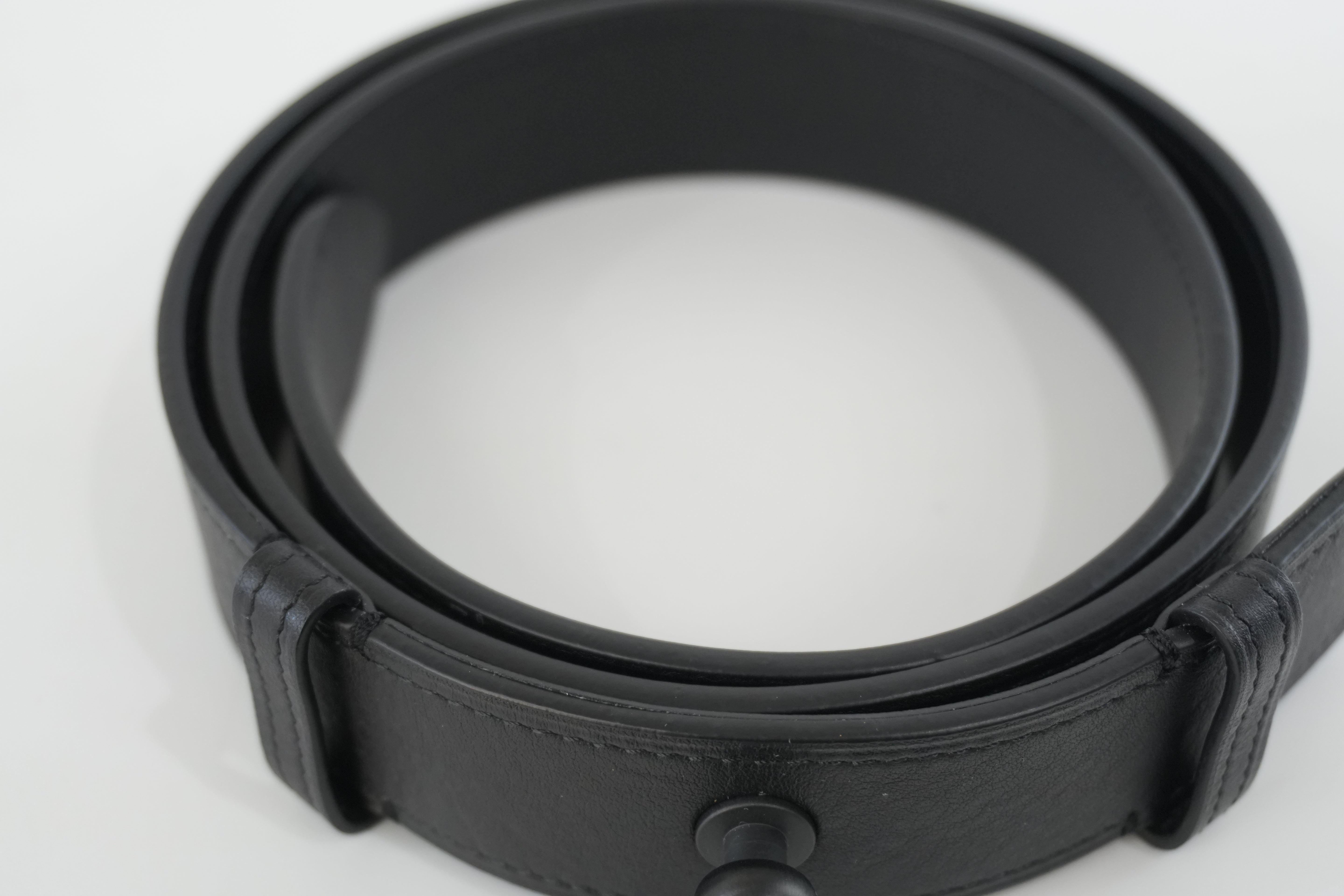 Loewe Belt Size 75 Leather Black Used
