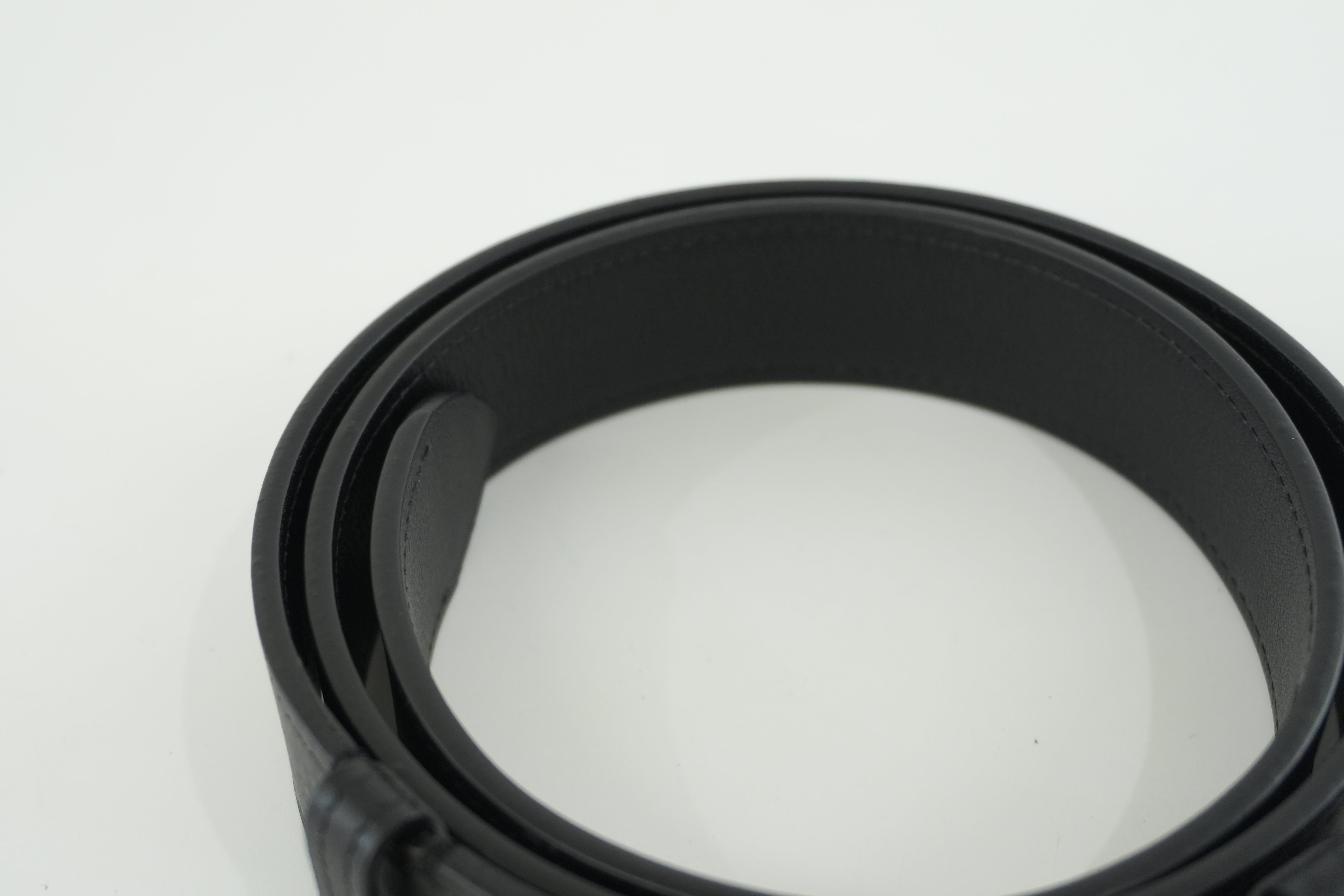 Loewe Belt Size 75 Leather Black Used