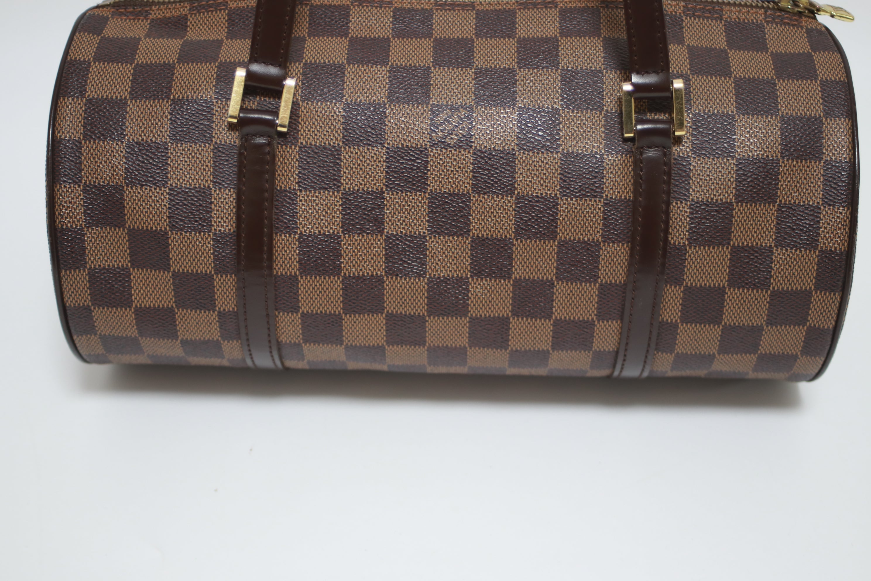 Louis Vuitton Papillon 30 with Pouch Damier Ebene Handbag Used