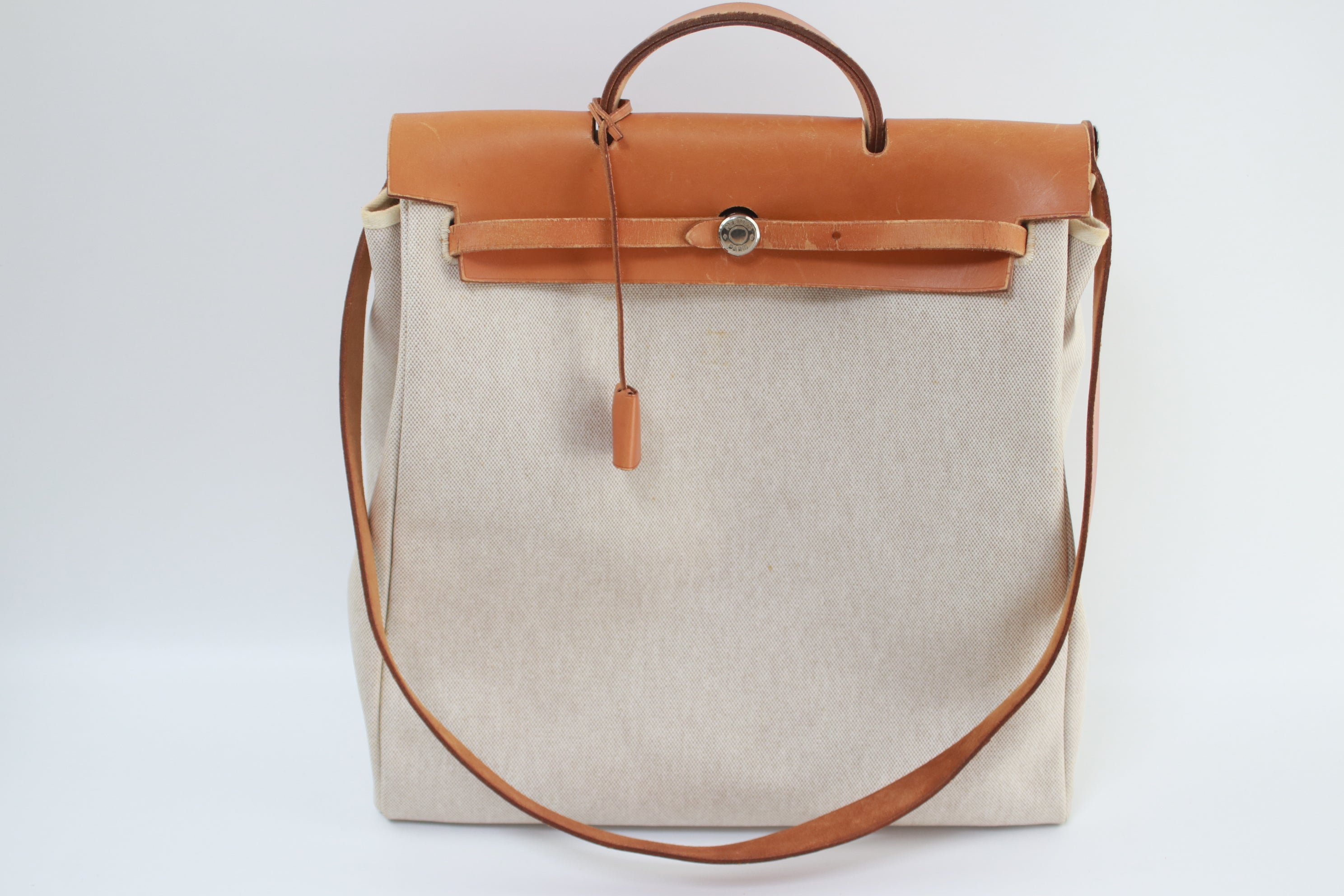 Hermes Herbag MM 2 in 1 Two Way Shoulder Bag Used