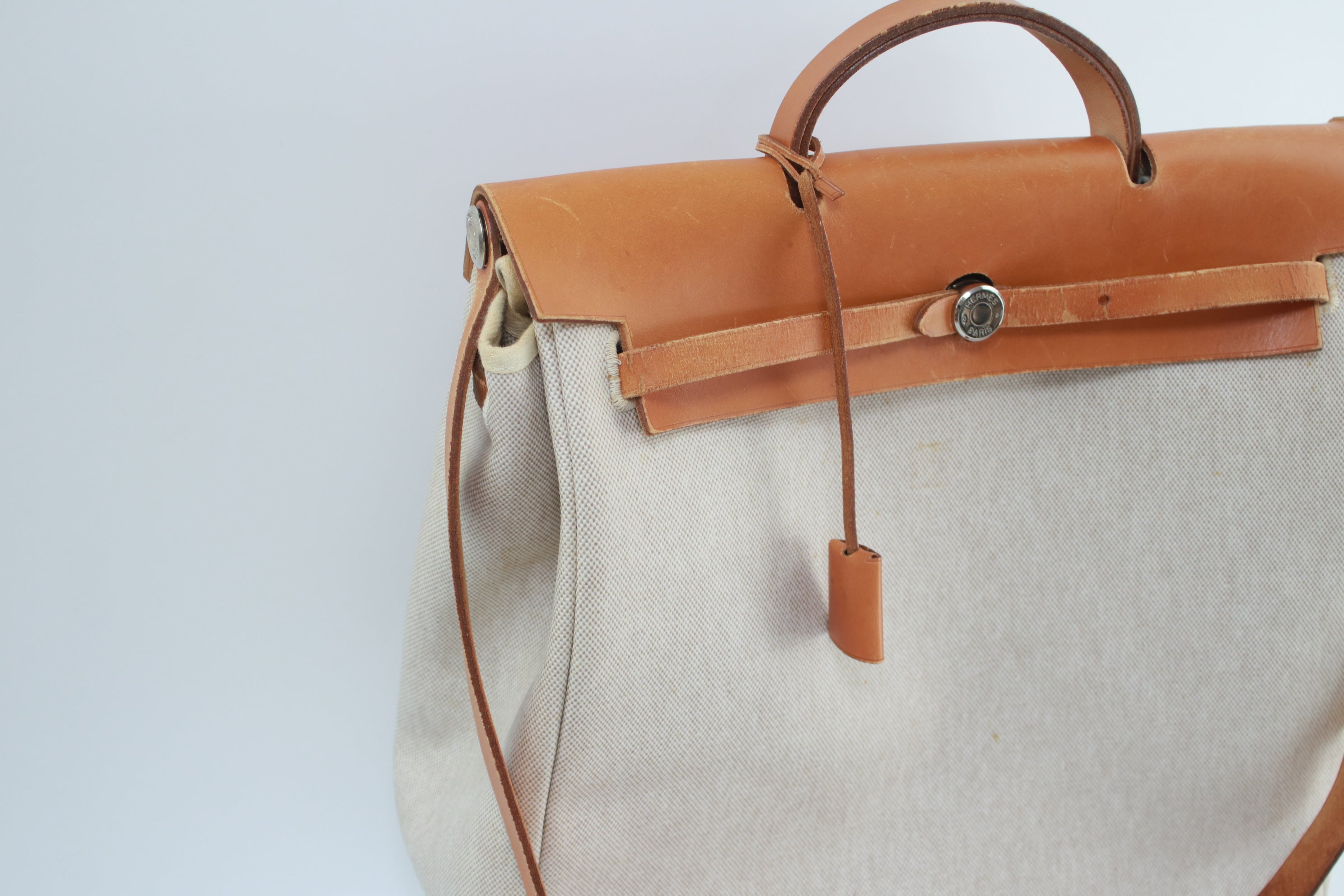Hermes Herbag MM 2 in 1 Two Way Shoulder Bag Used