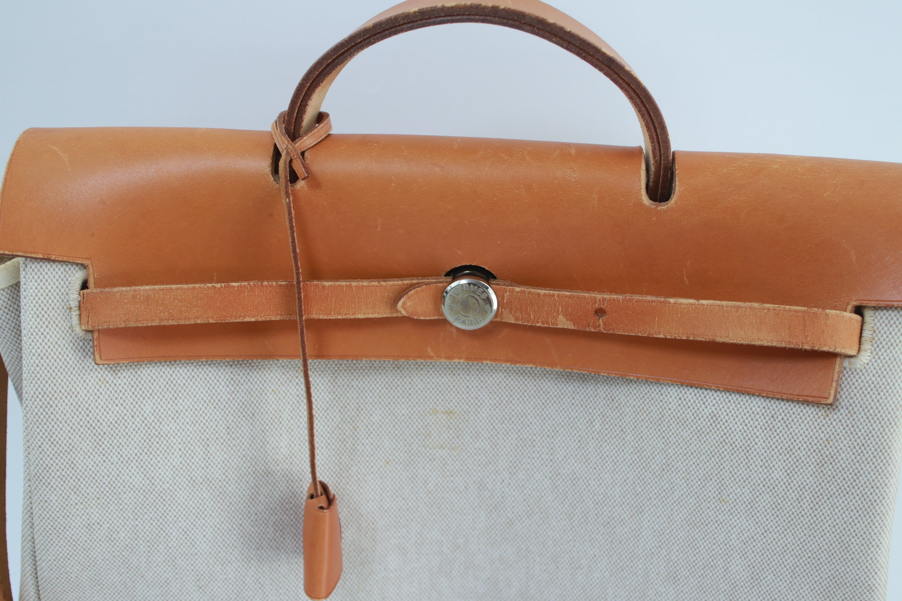 Hermes Herbag MM 2 in 1 Two Way Shoulder Bag Used