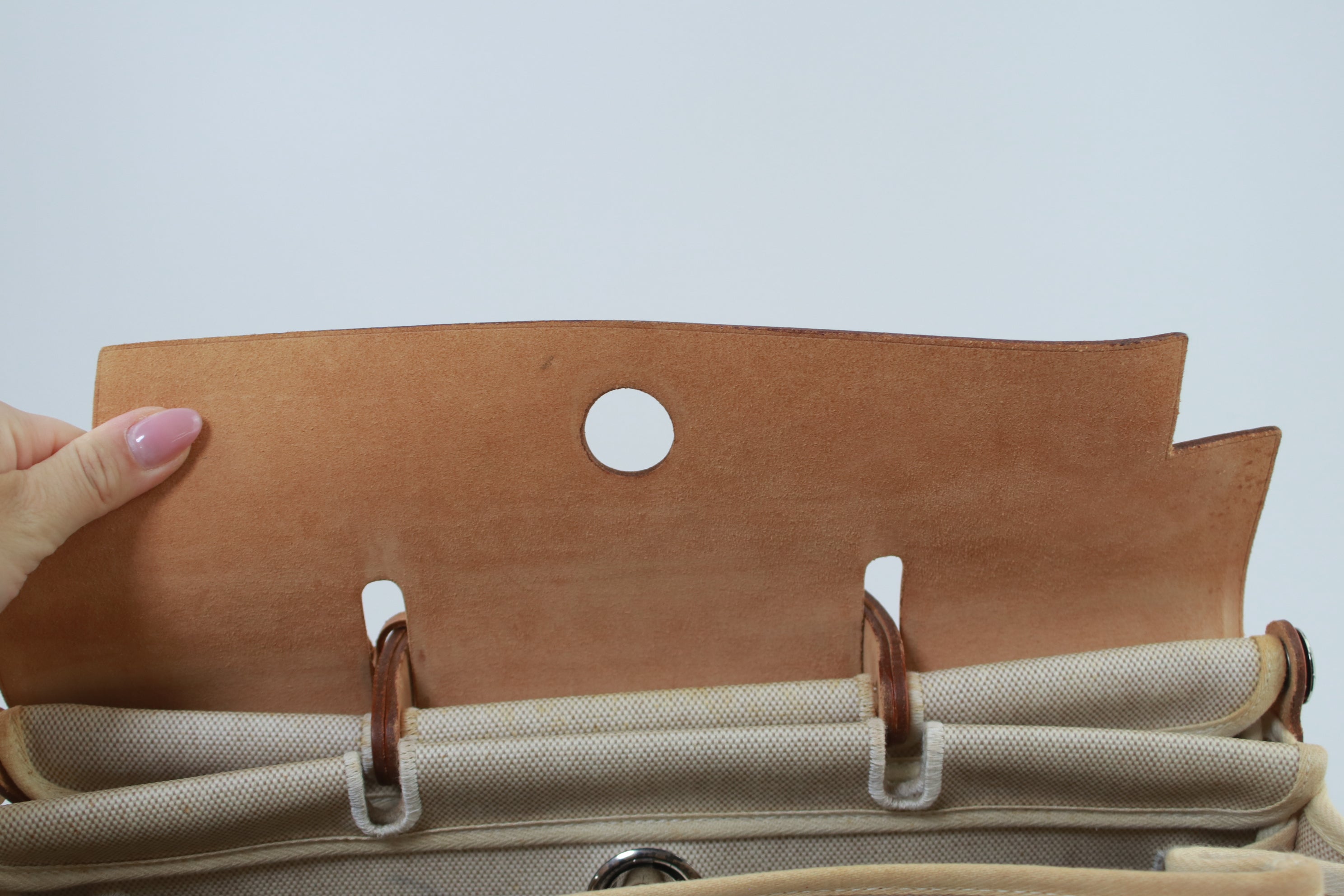 Hermes Herbag MM 2 in 1 Two Way Shoulder Bag Used