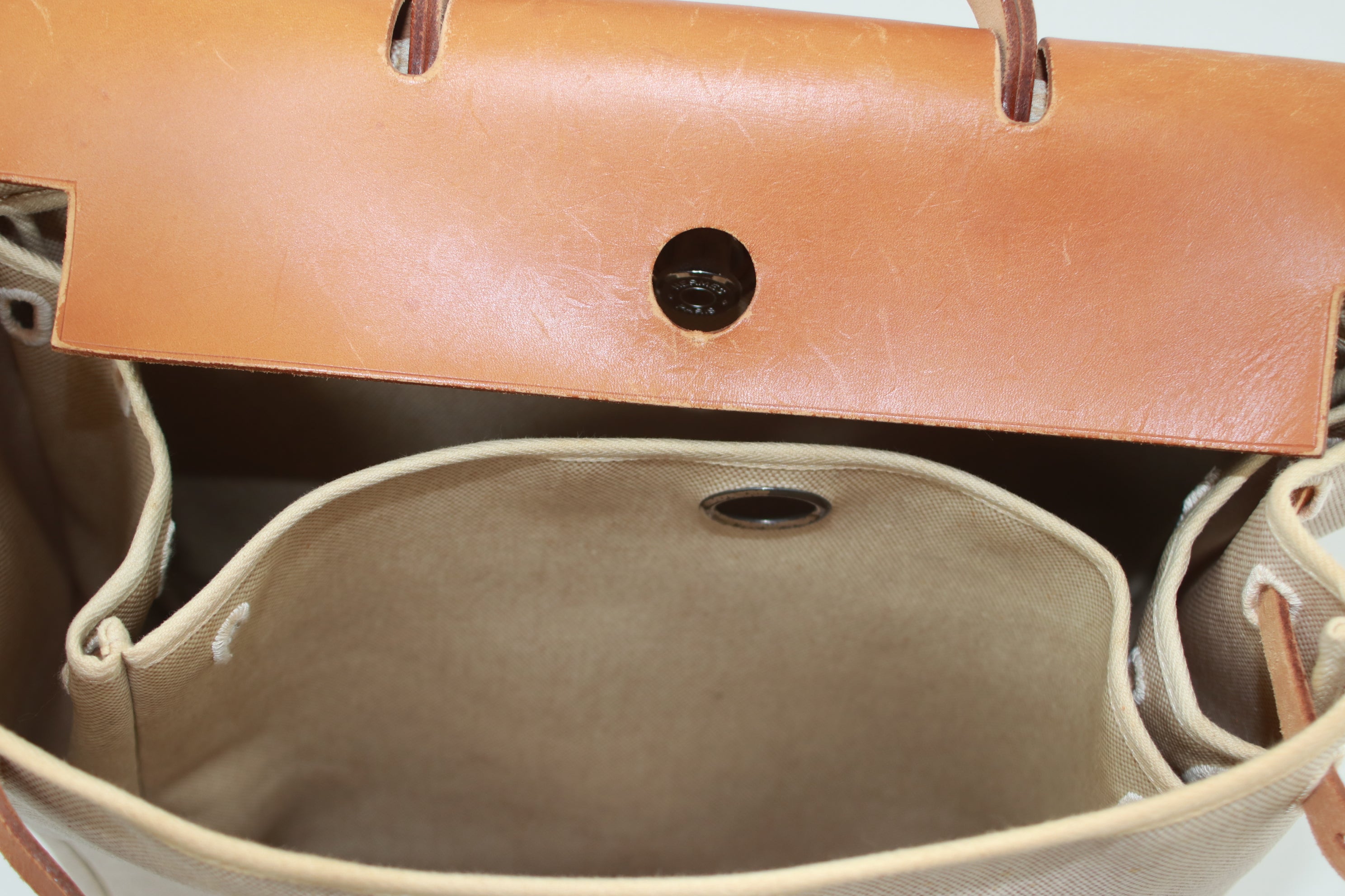 Hermes Herbag MM 2 in 1 Two Way Shoulder Bag Used