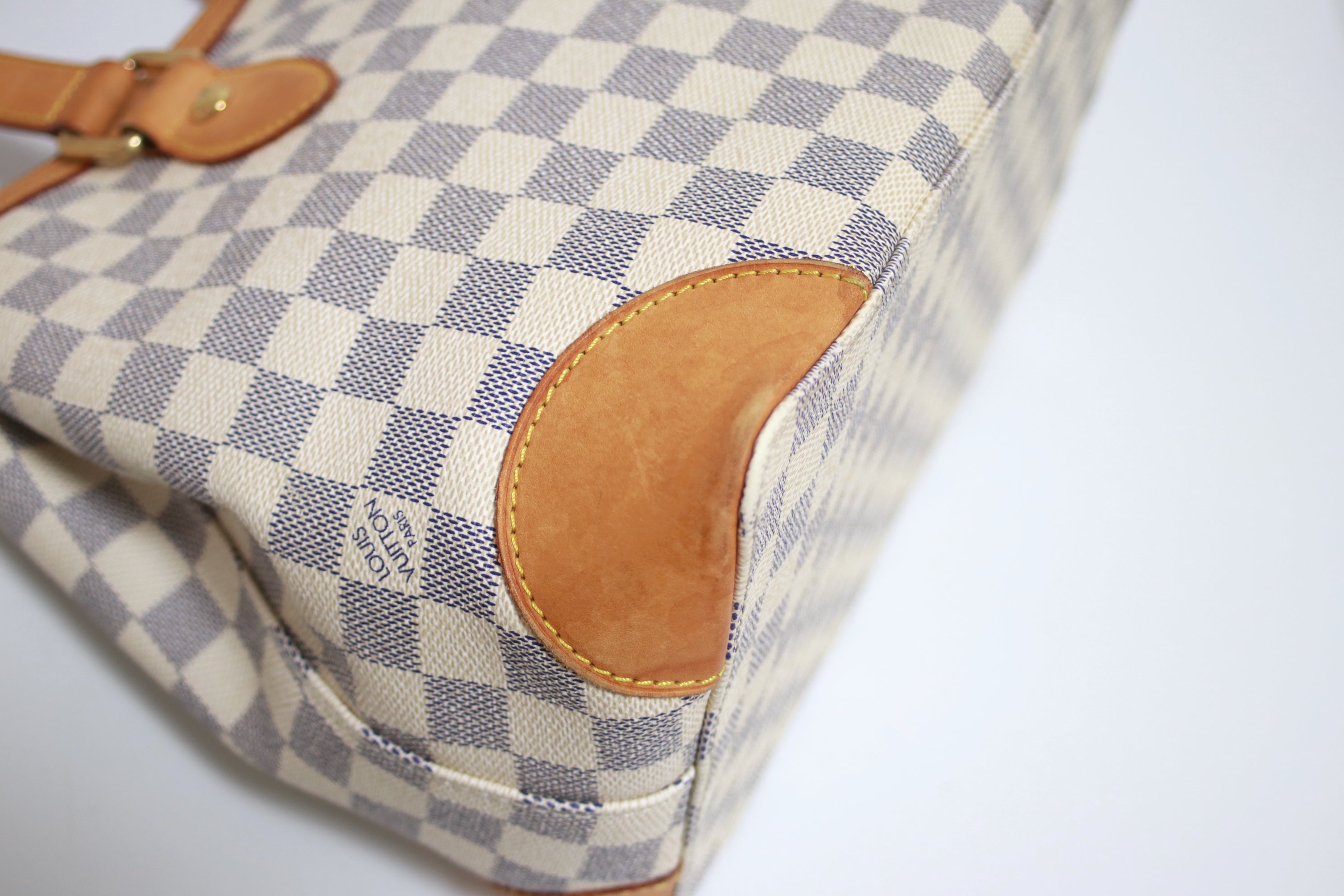 Louis Vuitton Hampstead PM Damier Azur Shoulder Bag Used