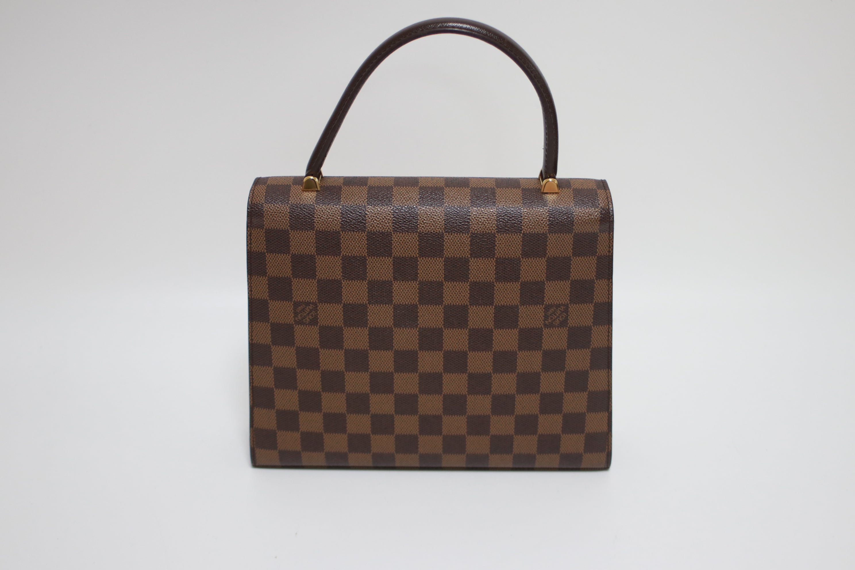 ルイヴィトン マルゼルブ ハンドバッグ ダミエ エベヌ 中古